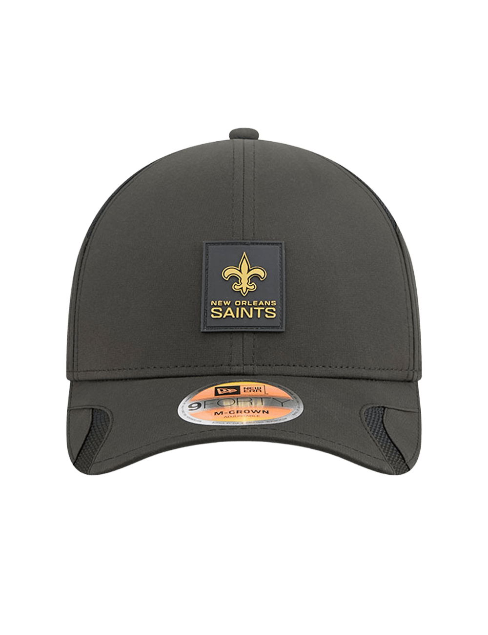 New Era Caps New Orleans Saints New Era NFL 25 Sideline 9FORTY M-Crown Snapback Hat - Black