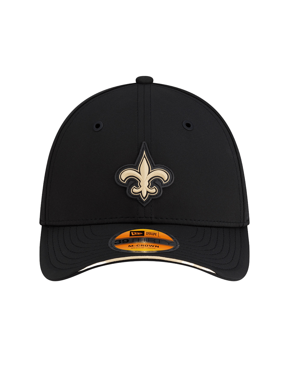 New Era Caps New Orleans Saints New Era NFL 26 Sideline 39THIRTY M-Crown Stretch-Fit Hat - Black