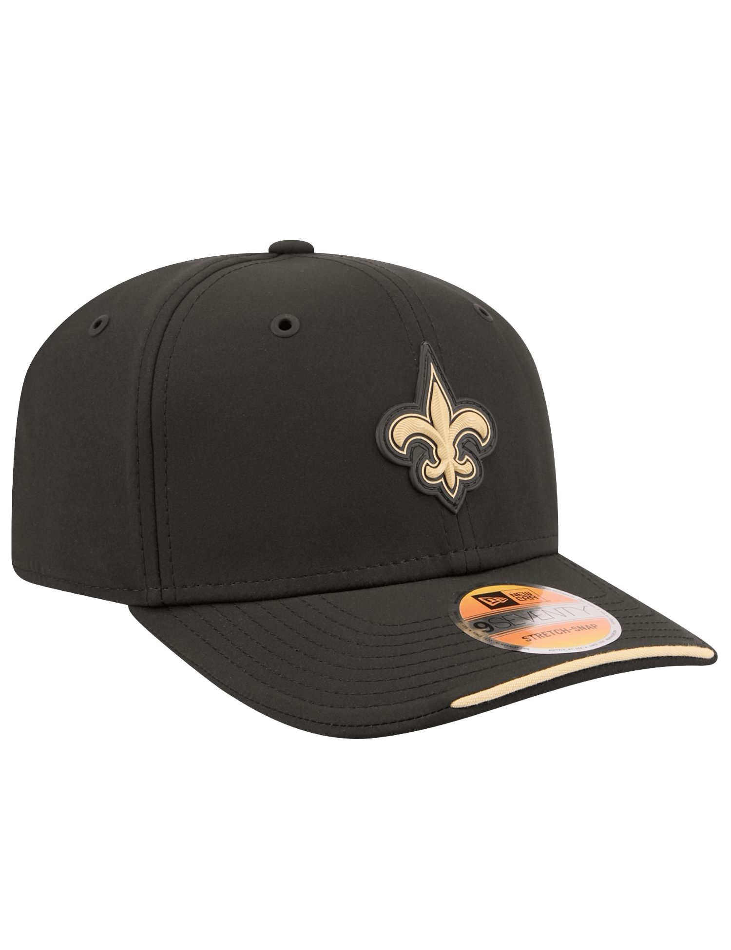 New Era Caps OSFM New Orleans Saints New Era NFL 26 Sideline 9SEVENTY Stretch-Snapback Hat - Black