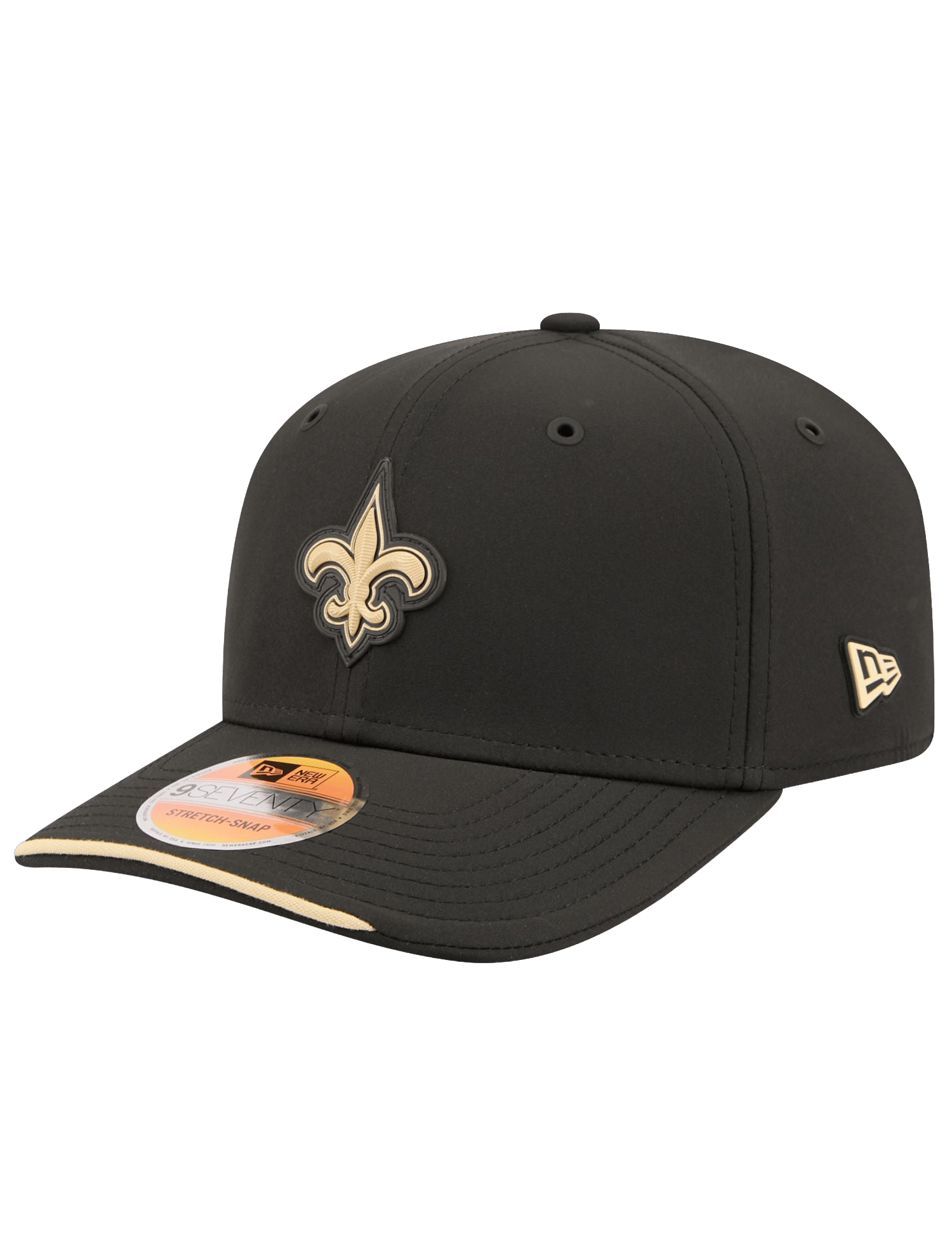 New Era Caps OSFM New Orleans Saints New Era NFL 26 Sideline 9SEVENTY Stretch-Snapback Hat - Black