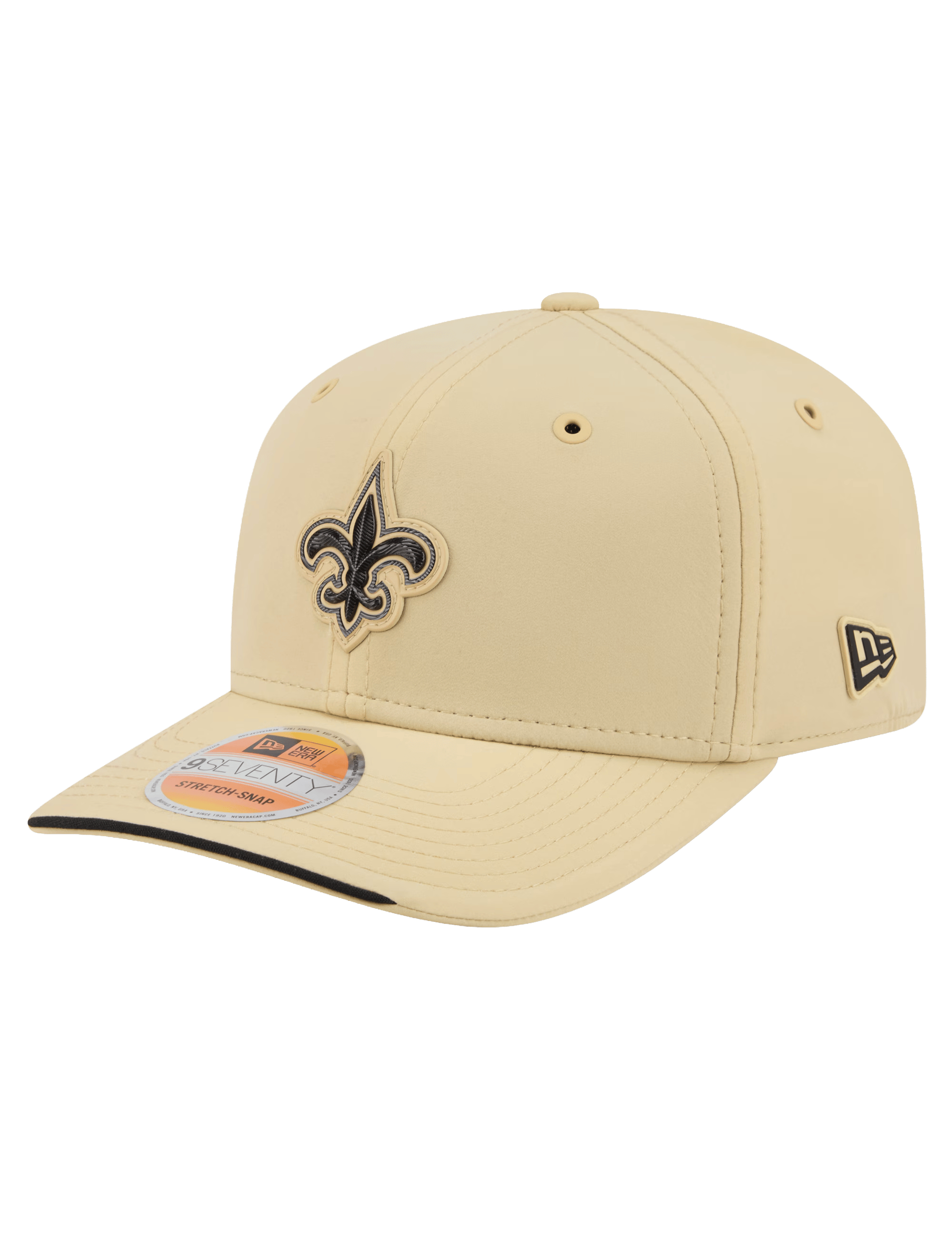 New Era Caps OSFM New Orleans Saints New Era NFL 26 Sideline 9SEVENTY Stretch-Snapback Hat - Gold
