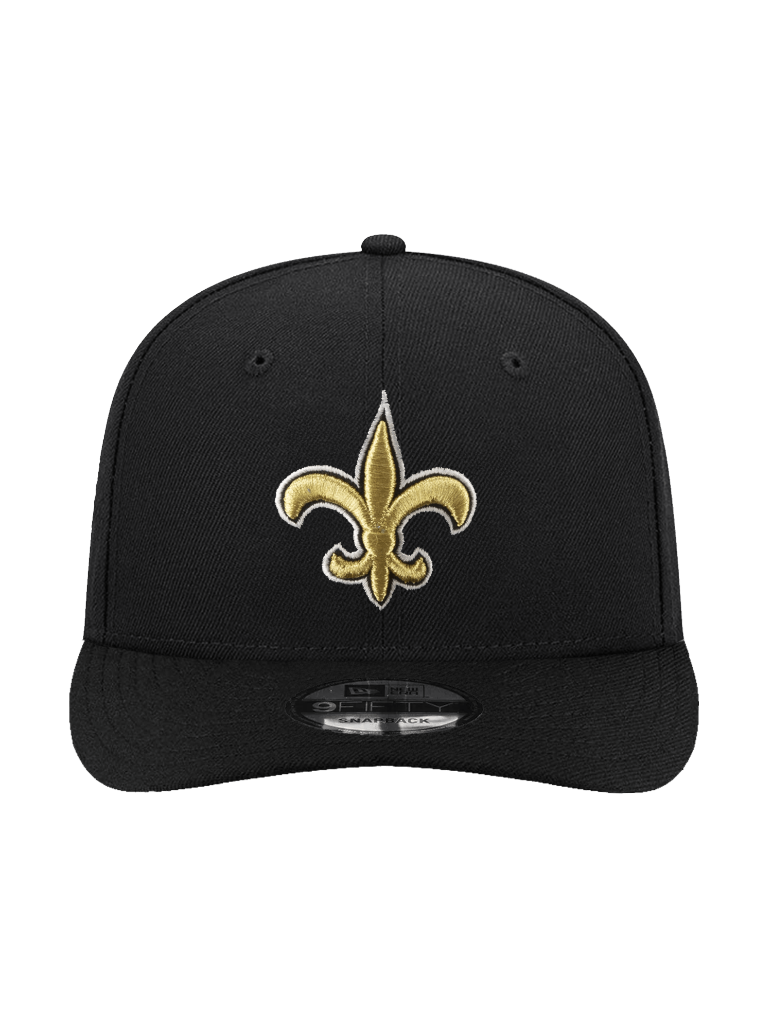 New Era Caps New Orleans Saints New Era NFL Team 9FIFTY Pre-Curved Snapback Hat - Black
