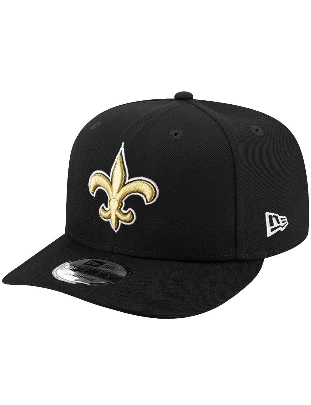 New Era Caps New Orleans Saints New Era NFL Team 9FIFTY Pre-Curved Snapback Hat - Black