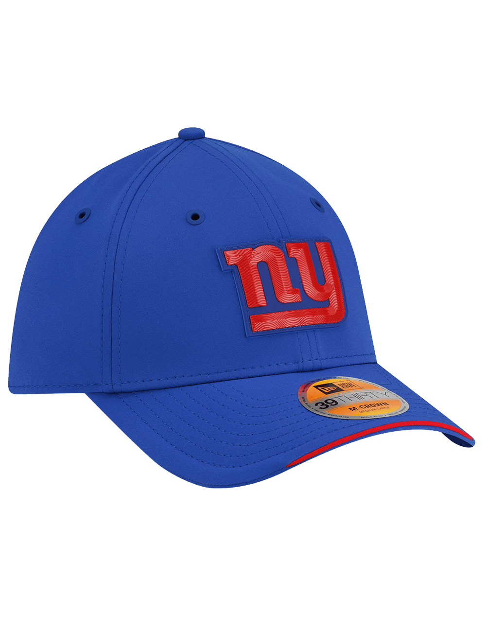 New Era Caps New York Giants New Era NFL 26 Sideline 39THIRTY M-Crown Stretch-Fit Hat - Blue