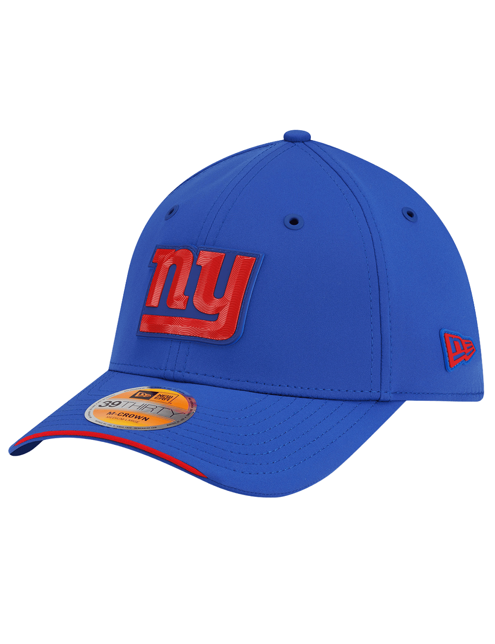 New Era Caps New York Giants New Era NFL 26 Sideline 39THIRTY M-Crown Stretch-Fit Hat - Blue