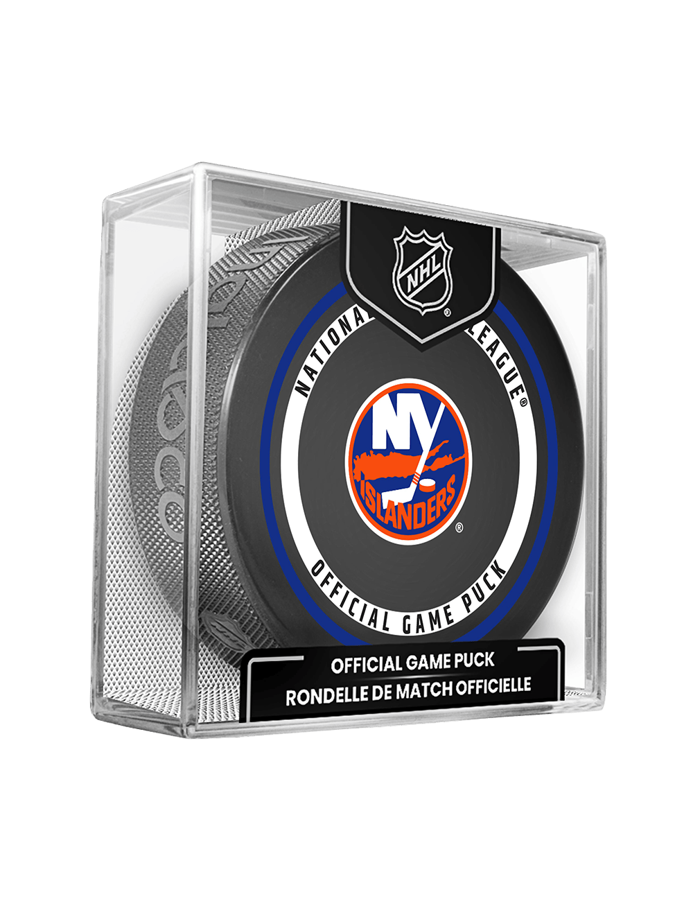 Inglasco Pucks New York Islanders Inglasco NHL 26-27 Official Game Puck In Cube
