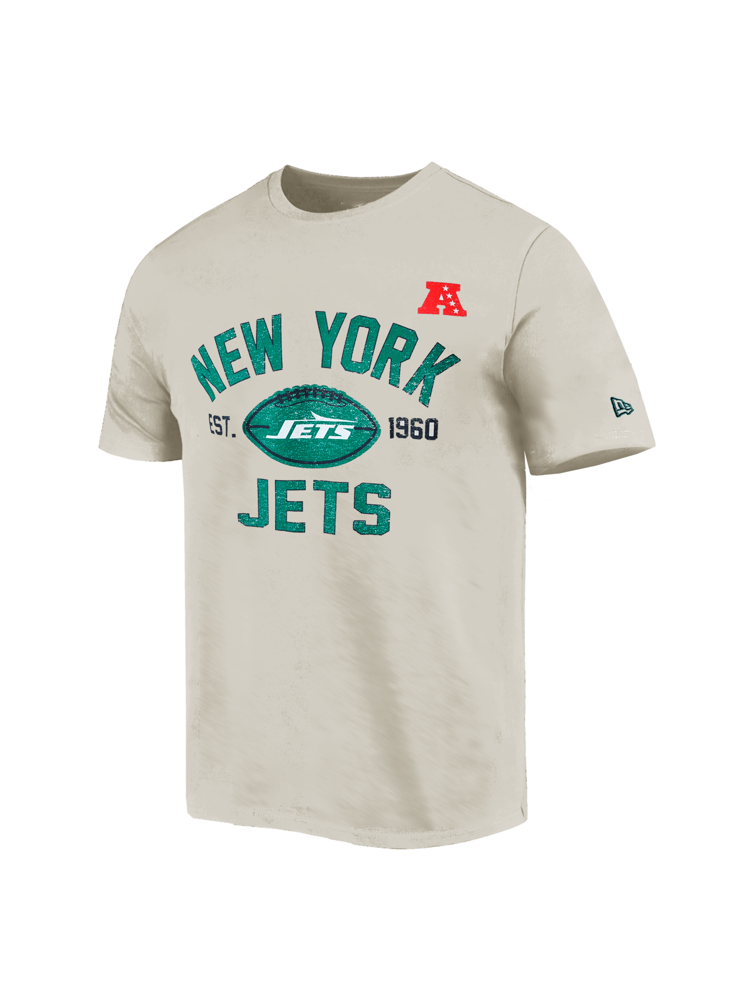New Era T-Shirts New York Jets New Era NFL 24 Sideline Historic T-Shirt - Stone