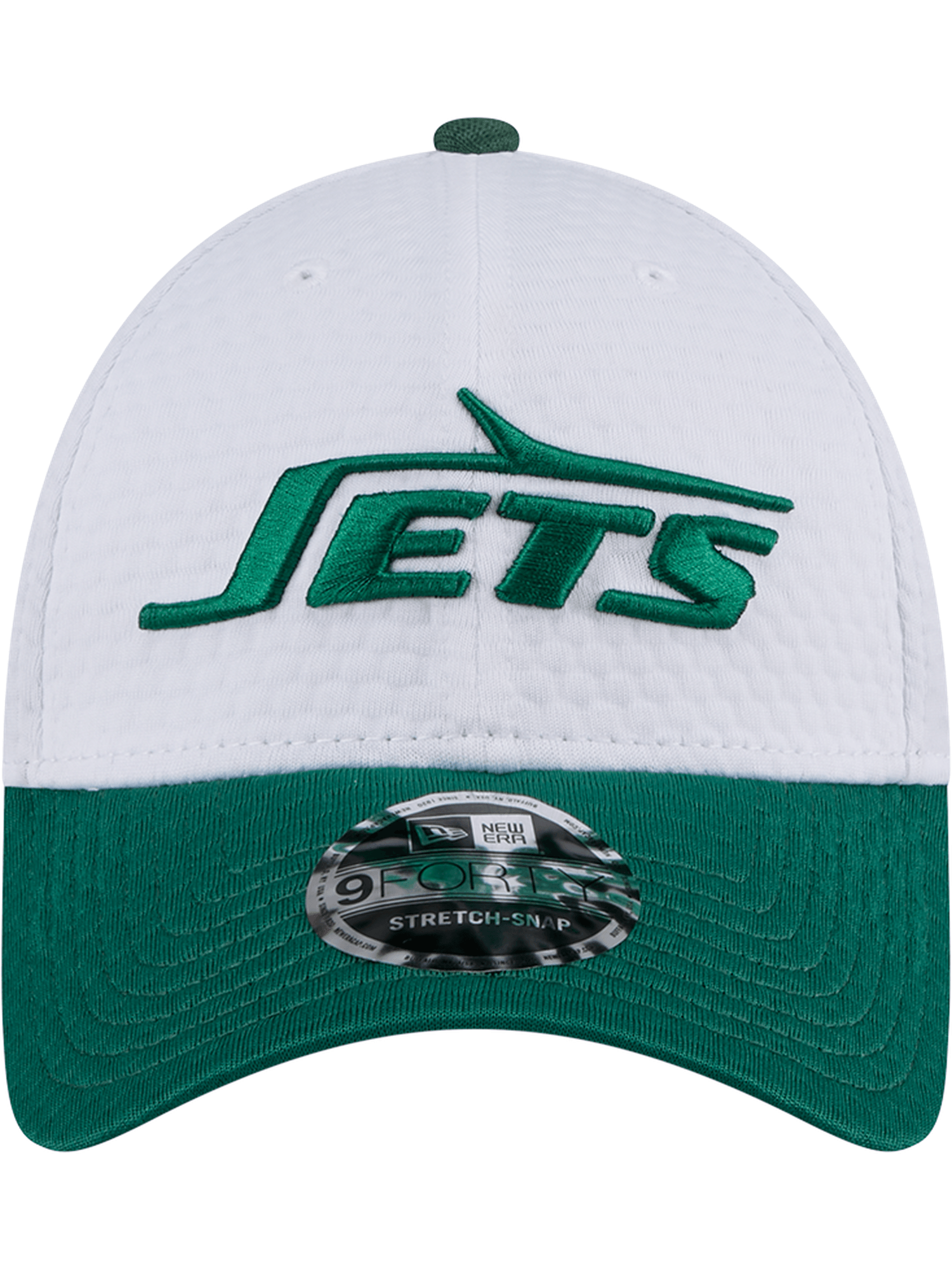New Era Caps New York Jets New Era NFL 24 Training 9FORTY Stretch-Snapback Hat - White
