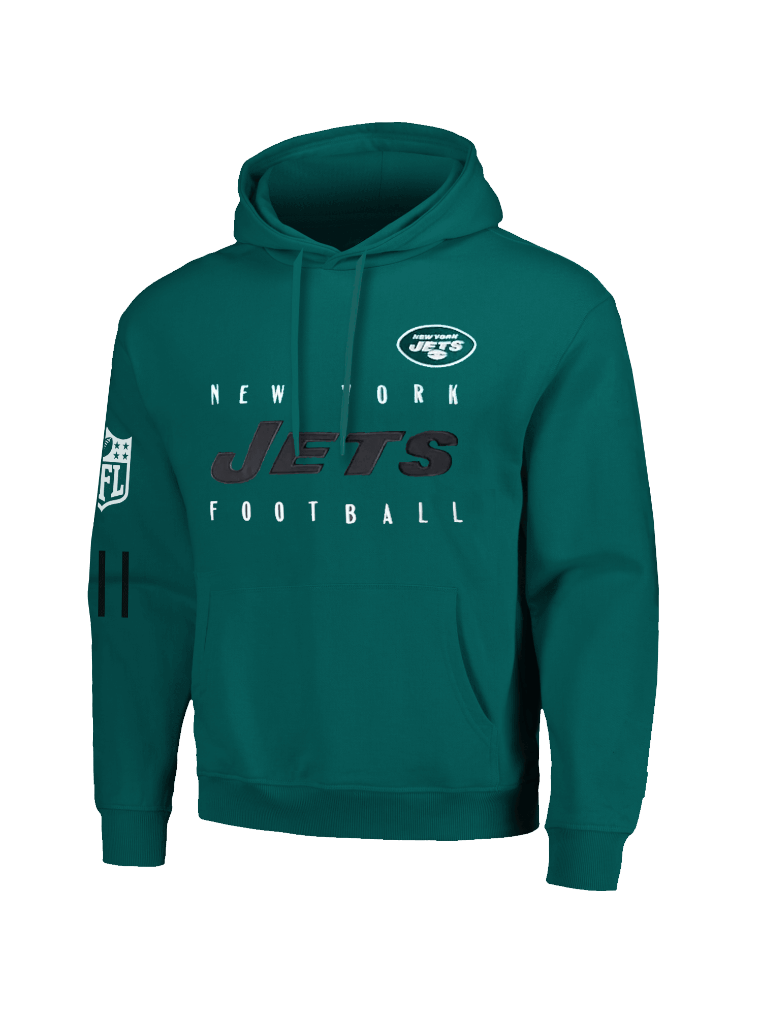 New Era Jumpers New York Jets New Era NFL Patched Oversized Hoodie Jumper - Green
