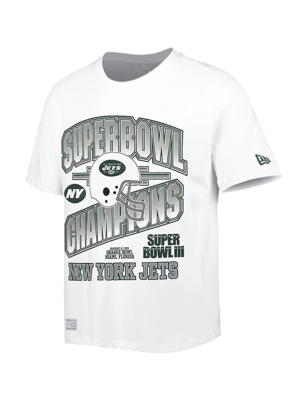 New Era T-Shirts New York Jets New Era NFL Super Bowl LIII Oversized T-Shirt - White