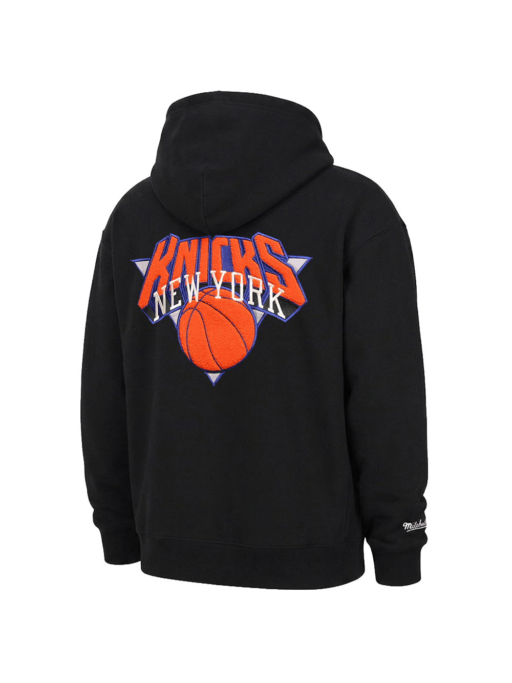 Mitchell And Ness Jumpers New York Knicks Mitchell & Ness NBA Big Apple Hoodie Jumper - Black