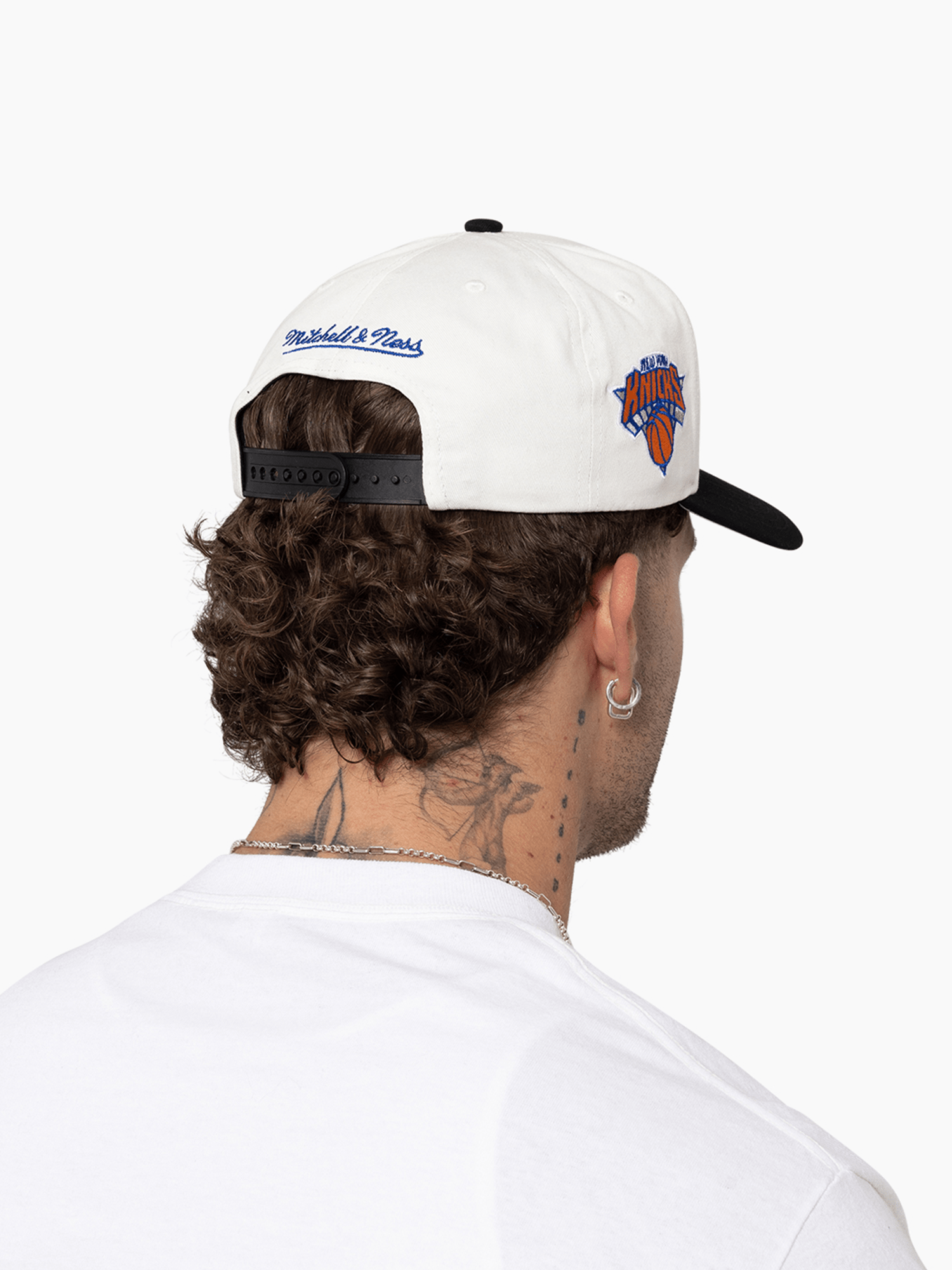 Mitchell And Ness Caps New York Knicks Mitchell & Ness NBA HWC Draft Day Pro Pinch Snapback Hat