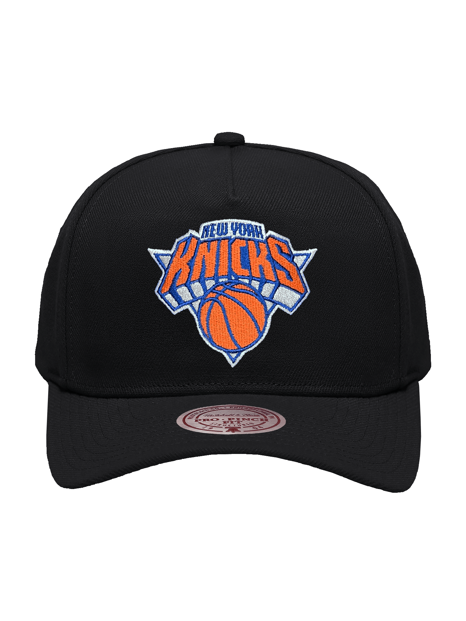 Mitchell And Ness Caps New York Knicks Mitchell & Ness NBA HWC Pro Pinch Snapback Hat - Black