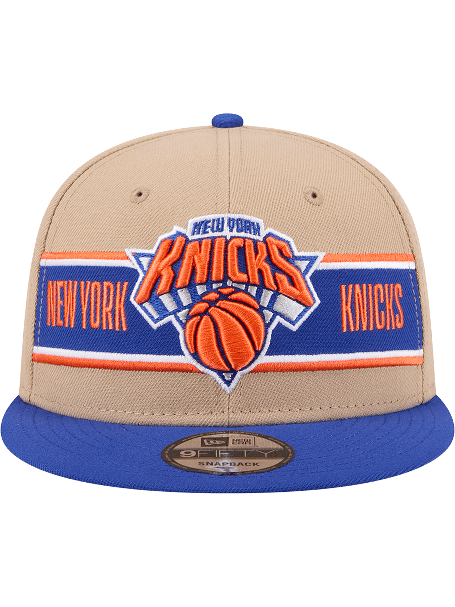 New Era Caps New York Knicks New Era NBA 24 Draft 9FIFTY Snapback Hat - Tan
