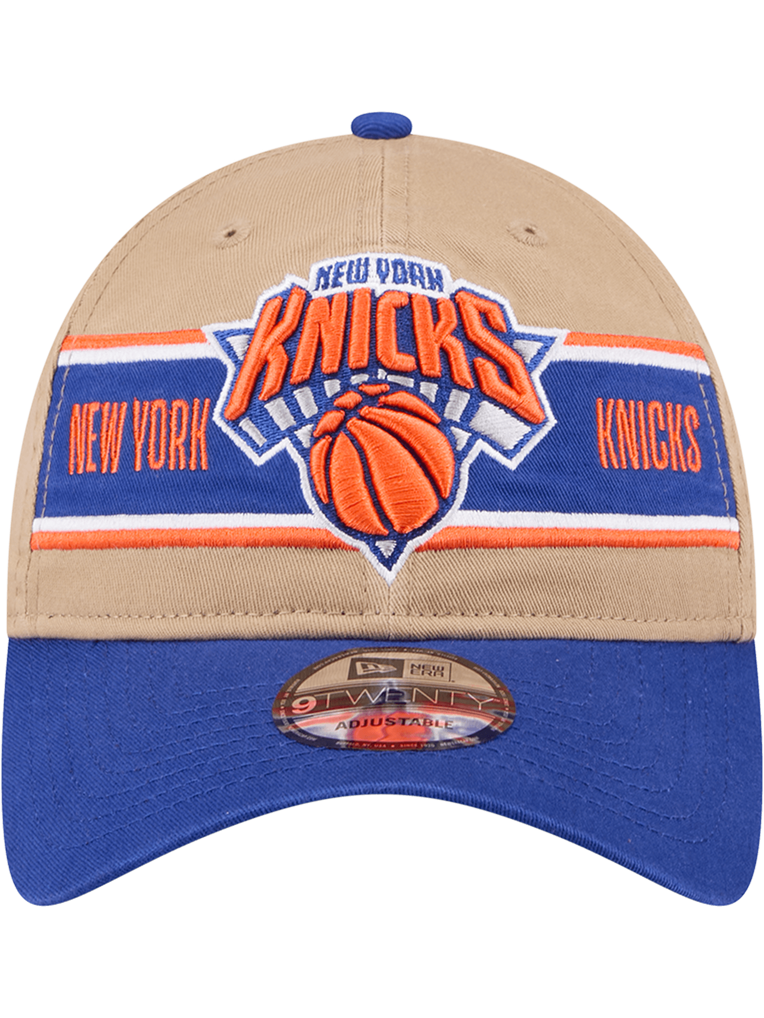 New Era Caps New York Knicks New Era NBA 24 Draft 9TWENTY Strapback Hat - Tan