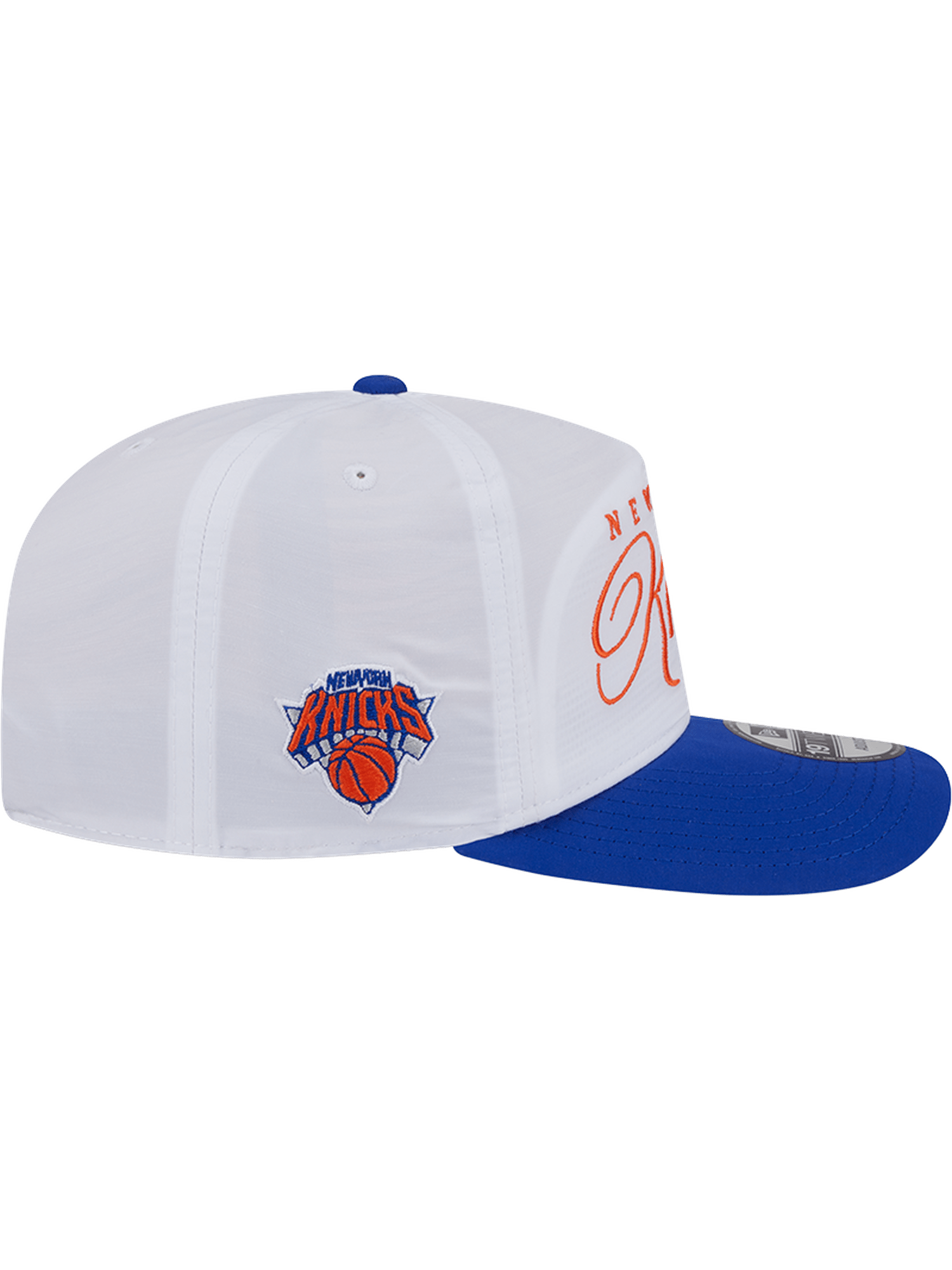 New Era Caps New York Knicks New Era NBA 25 Draft 19TWENTY A-Frame Pre-Curved Hat - White