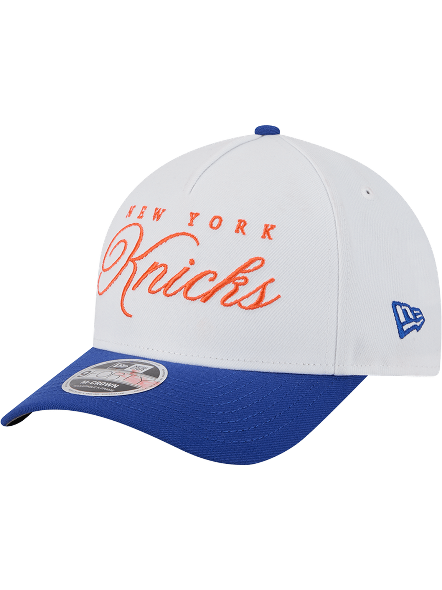 New Era Caps New York Knicks New Era NBA 25 Draft 9FORTY M-Crown A-Frame Snapback Hat - White