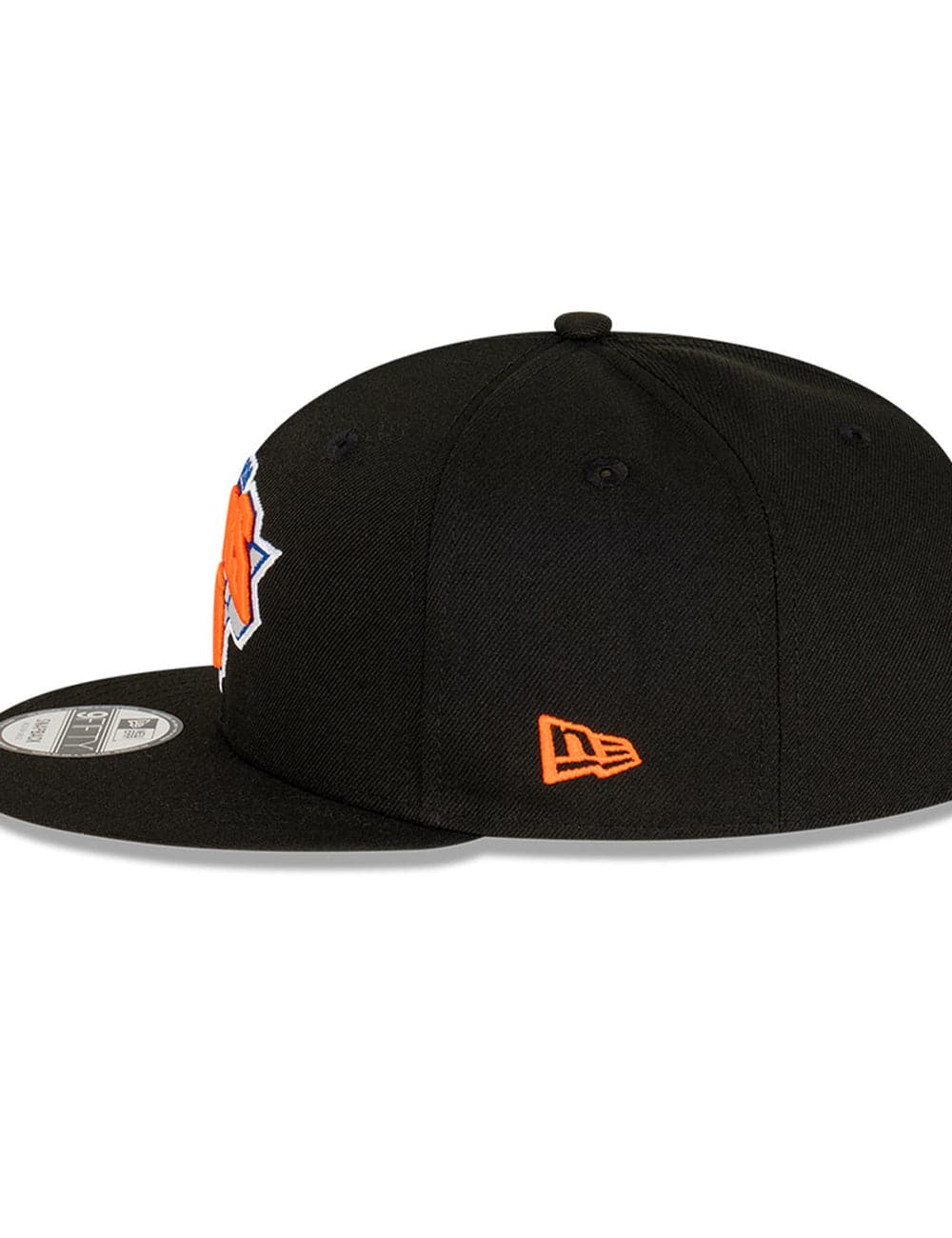New Era Caps New York Knicks New Era NBA Champs Patch 9FIFTY Snapback Hat - Black