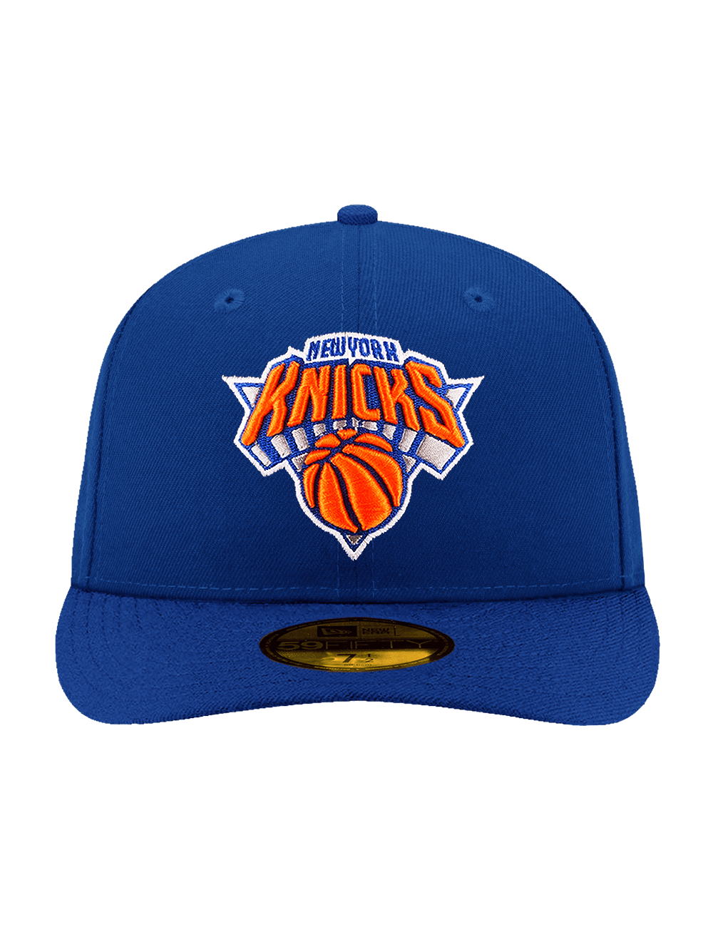 New Era Caps New York Knicks New Era NBA Team 59FIFTY Pre-Curved Fitted Hat - Blue