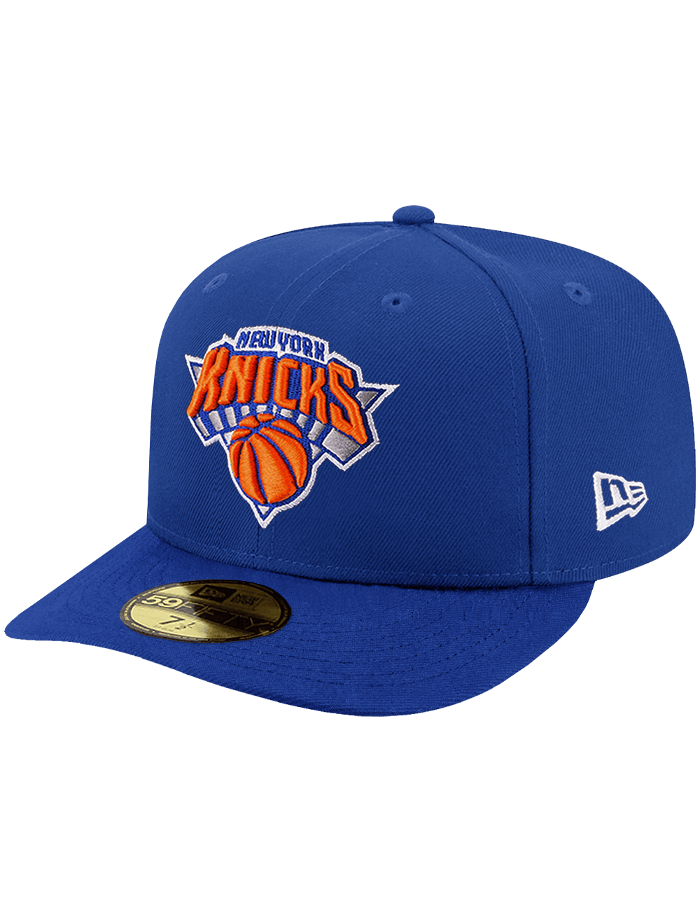 New Era Caps New York Knicks New Era NBA Team 59FIFTY Pre-Curved Fitted Hat - Blue