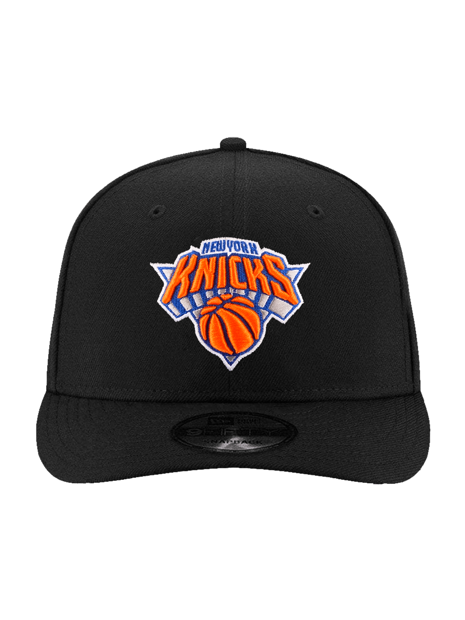 New Era Caps New York Knicks New Era NBA Team 9FIFTY Pre-Curved Snapback Hat - Black