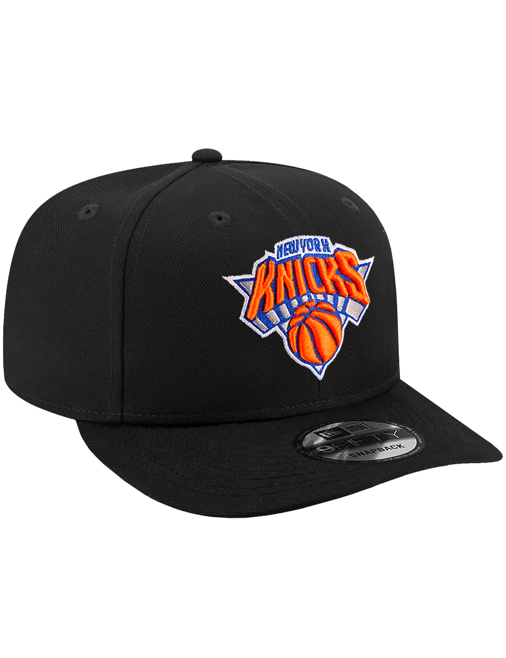 New Era Caps OSFA New York Knicks New Era NBA Team 9FIFTY Pre-Curved Snapback Hat - Black