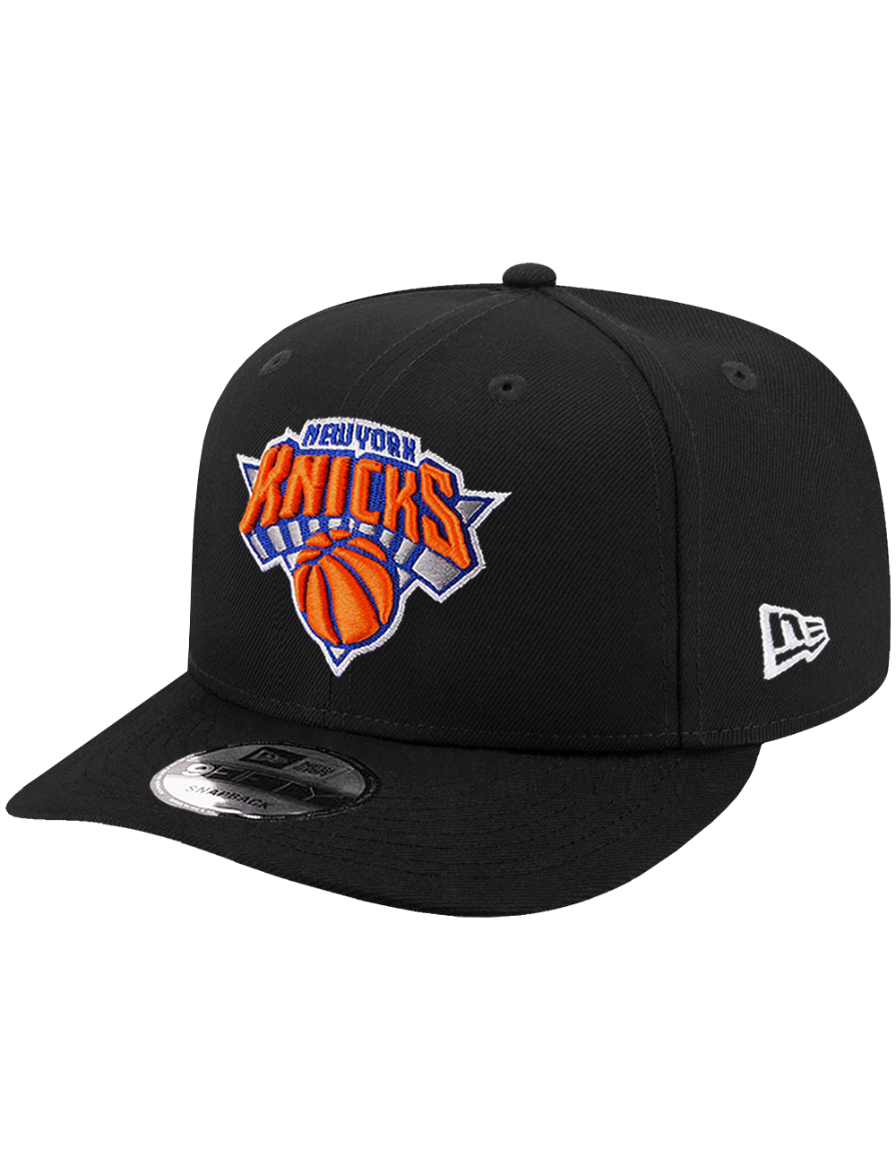 New Era Caps OSFA New York Knicks New Era NBA Team 9FIFTY Pre-Curved Snapback Hat - Black