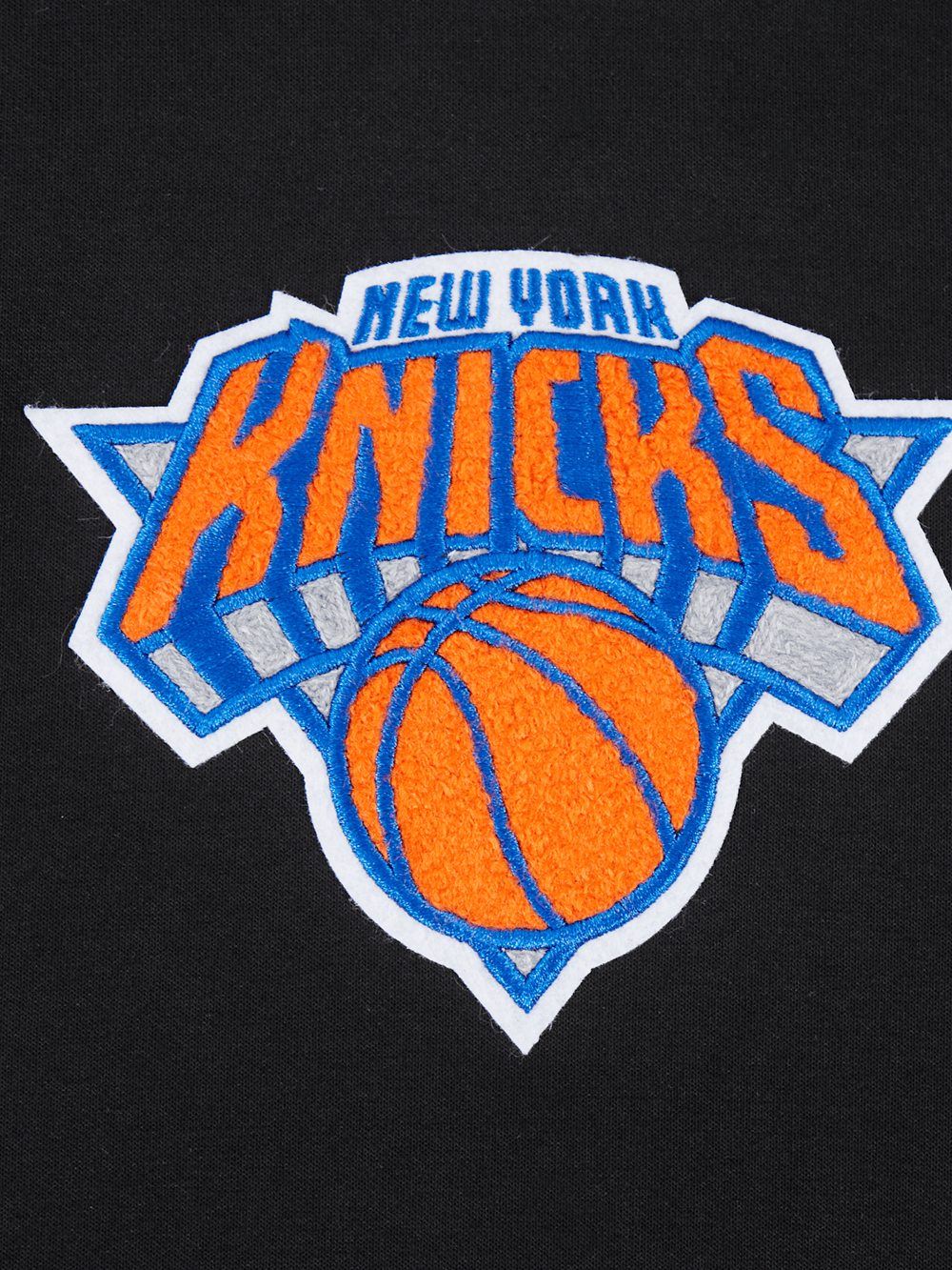 Pro Standard Jumpers New York Knicks Pro Standard NBA Classic Chenille Flex Hoodie Jumper - Black