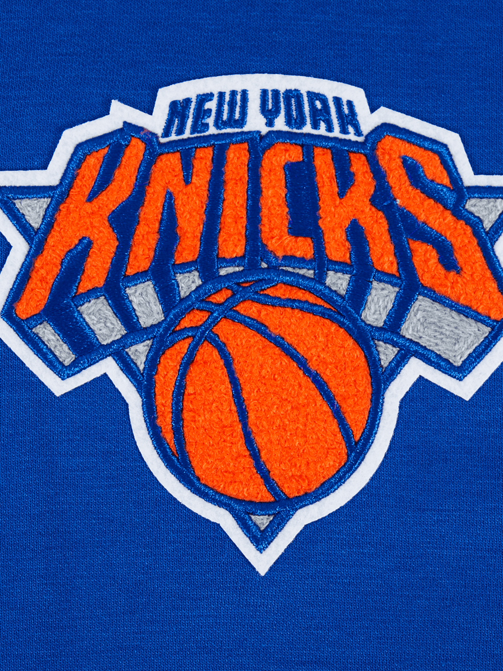 Pro Standard Jumpers New York Knicks Pro Standard NBA Classic Chenille Flex Hoodie Jumper - Blue