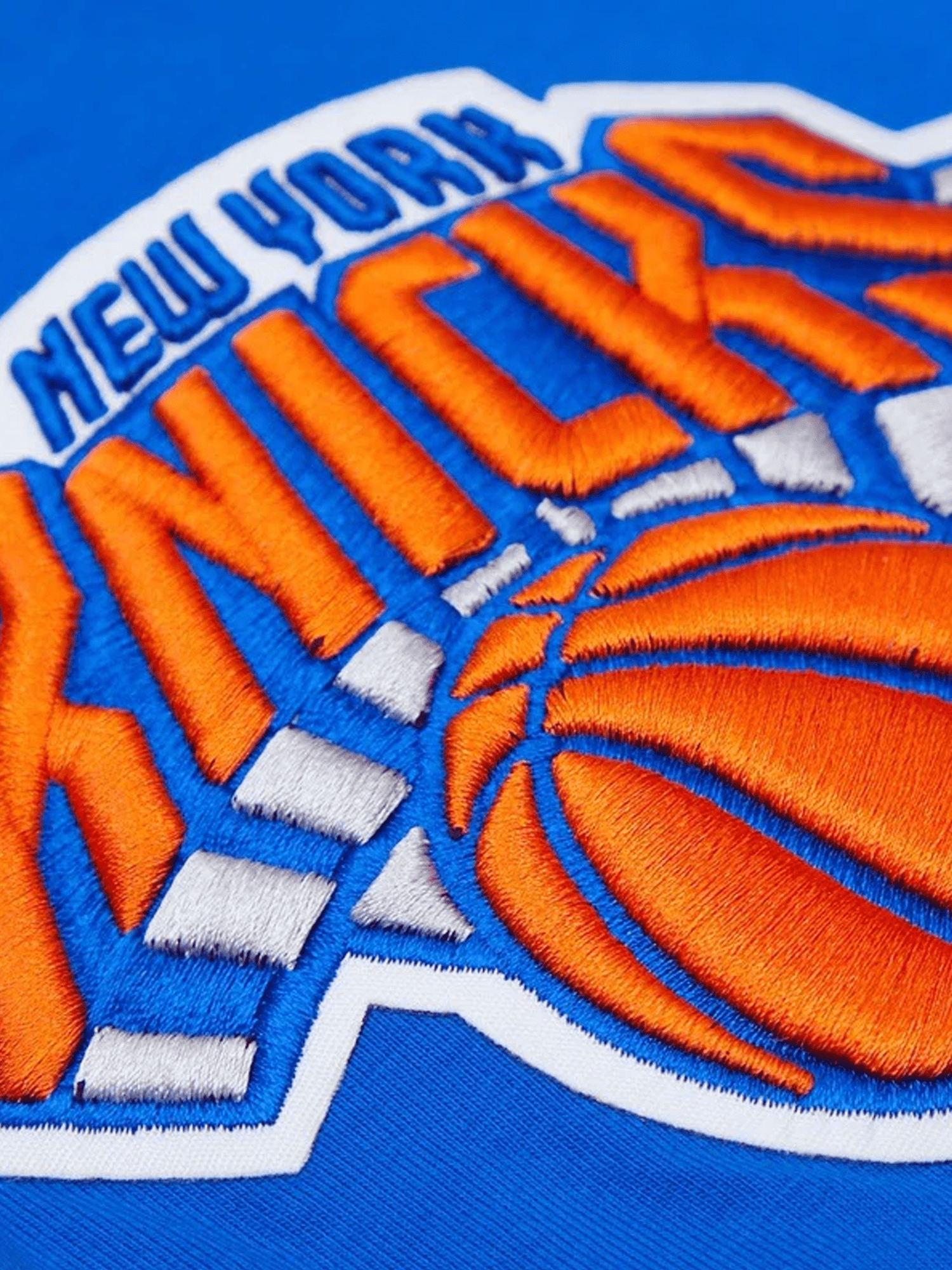 Pro Standard T-Shirts New York Knicks Pro Standard NBA Team Chenille Flex T-Shirt - Blue
