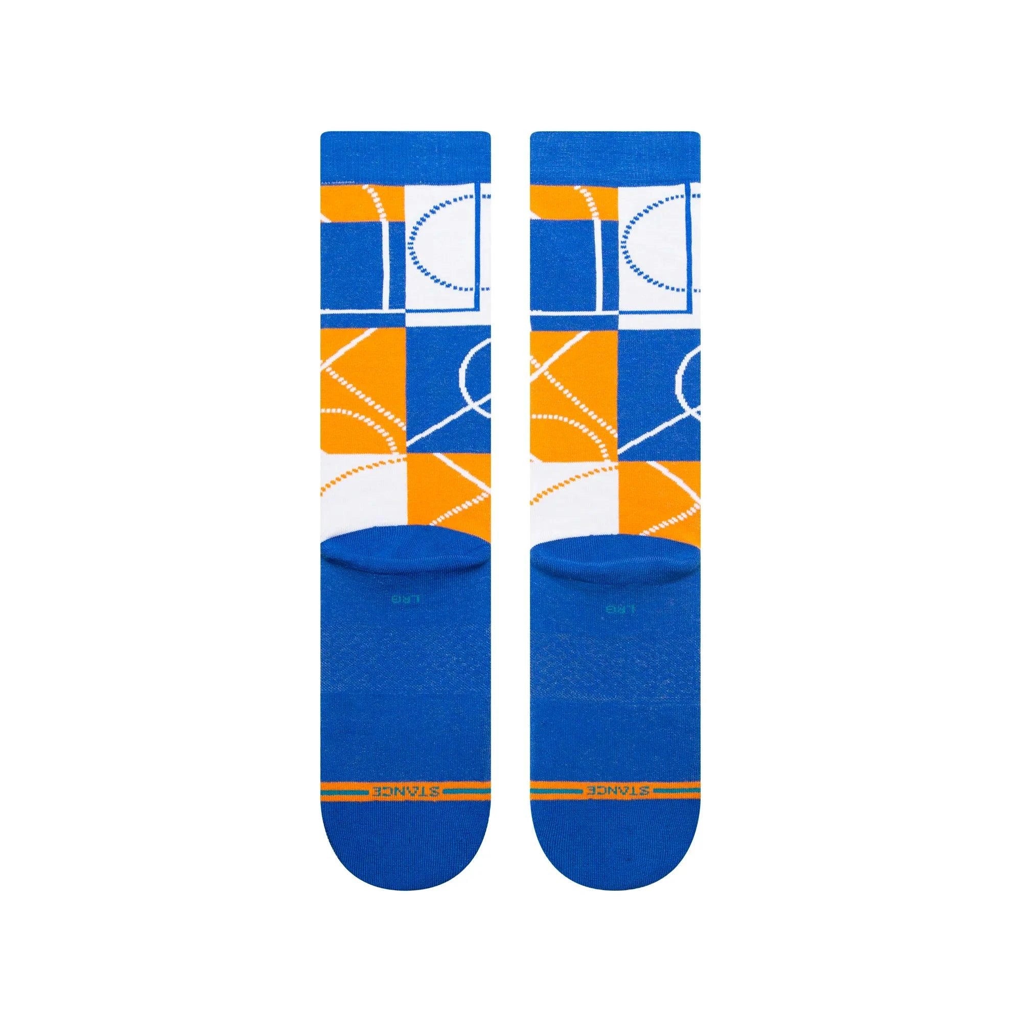 Stance Socks Large (9-12 US) New York Knicks Stance NBA Zone Crew Socks - Blue