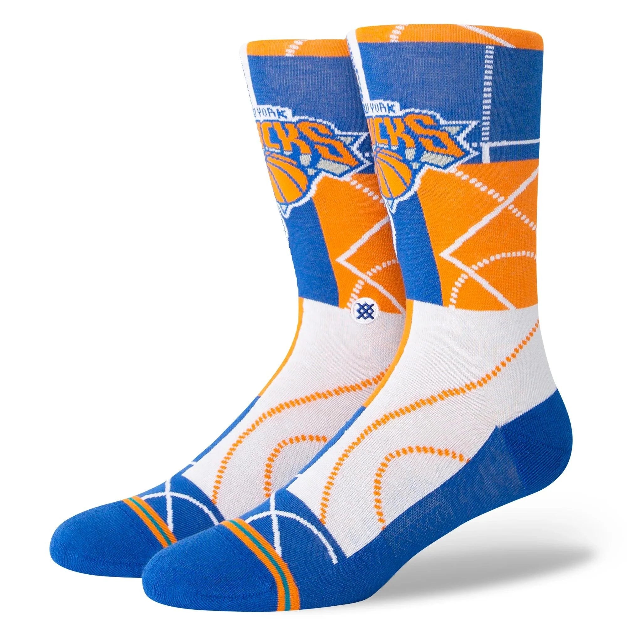 Stance Socks Large (9-12 US) New York Knicks Stance NBA Zone Crew Socks - Blue