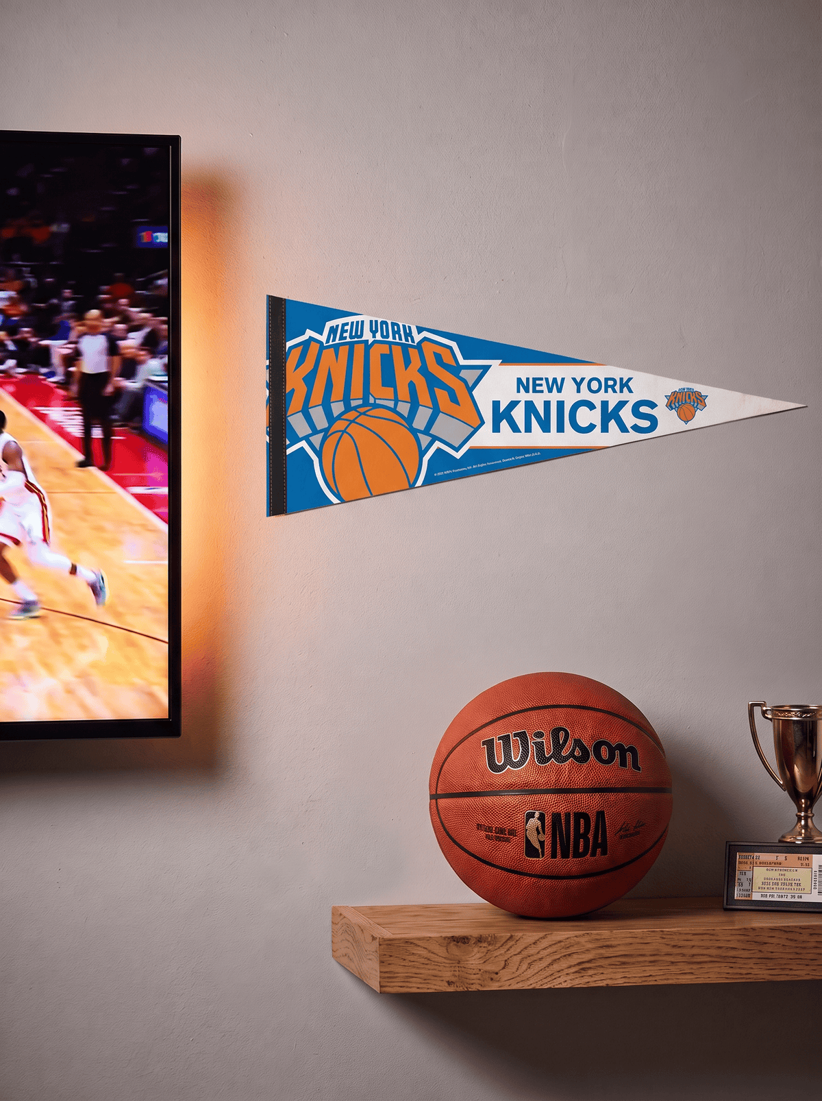 Wincraft Pennants New York Knicks Wincraft NBA 12 x 30" Premium Felt Pennant
