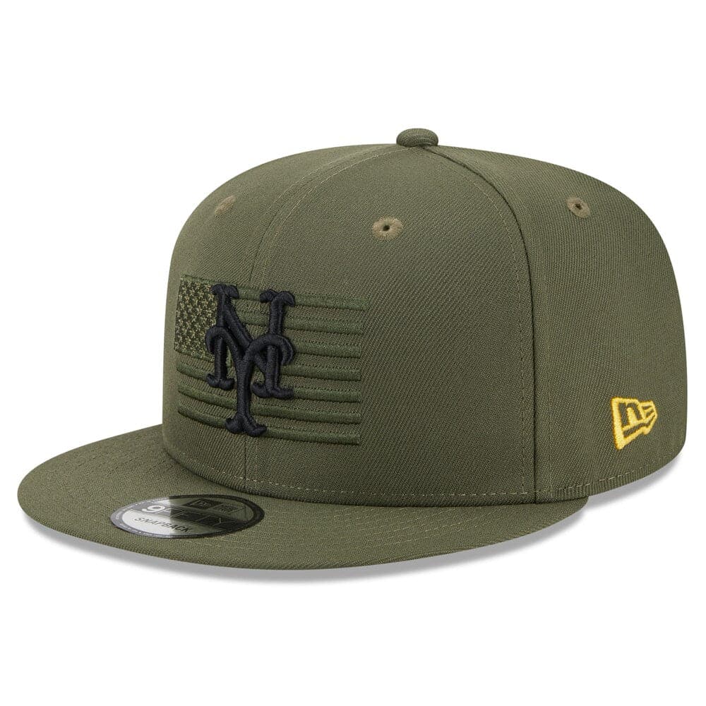 New Era Caps New York Mets New Era MLB 2023 Armed Forces 9FIFTY Snapback Hat - Army