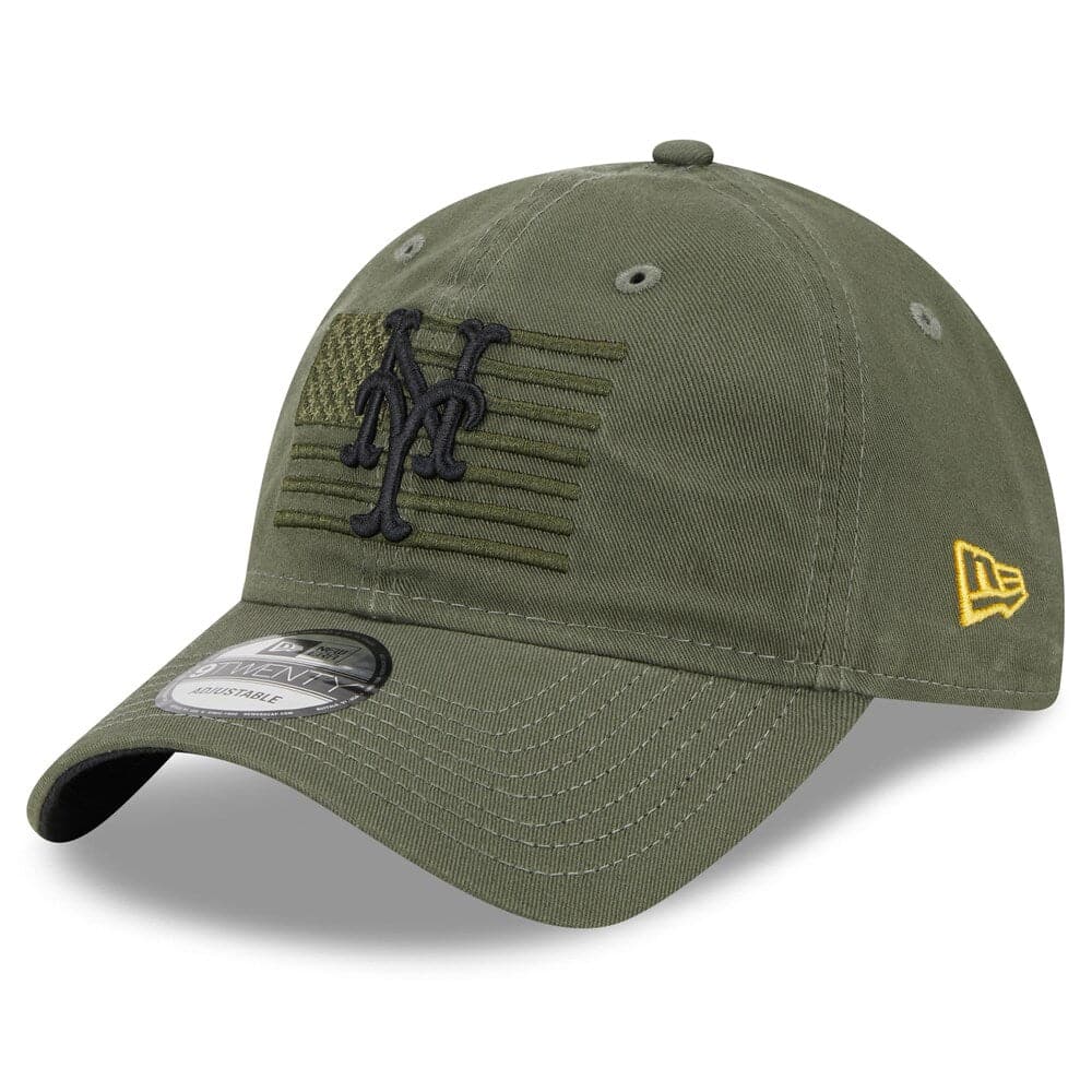 New Era Caps New York Mets New Era MLB 2023 Armed Forces 9TWENTY Strapback Hat - Army