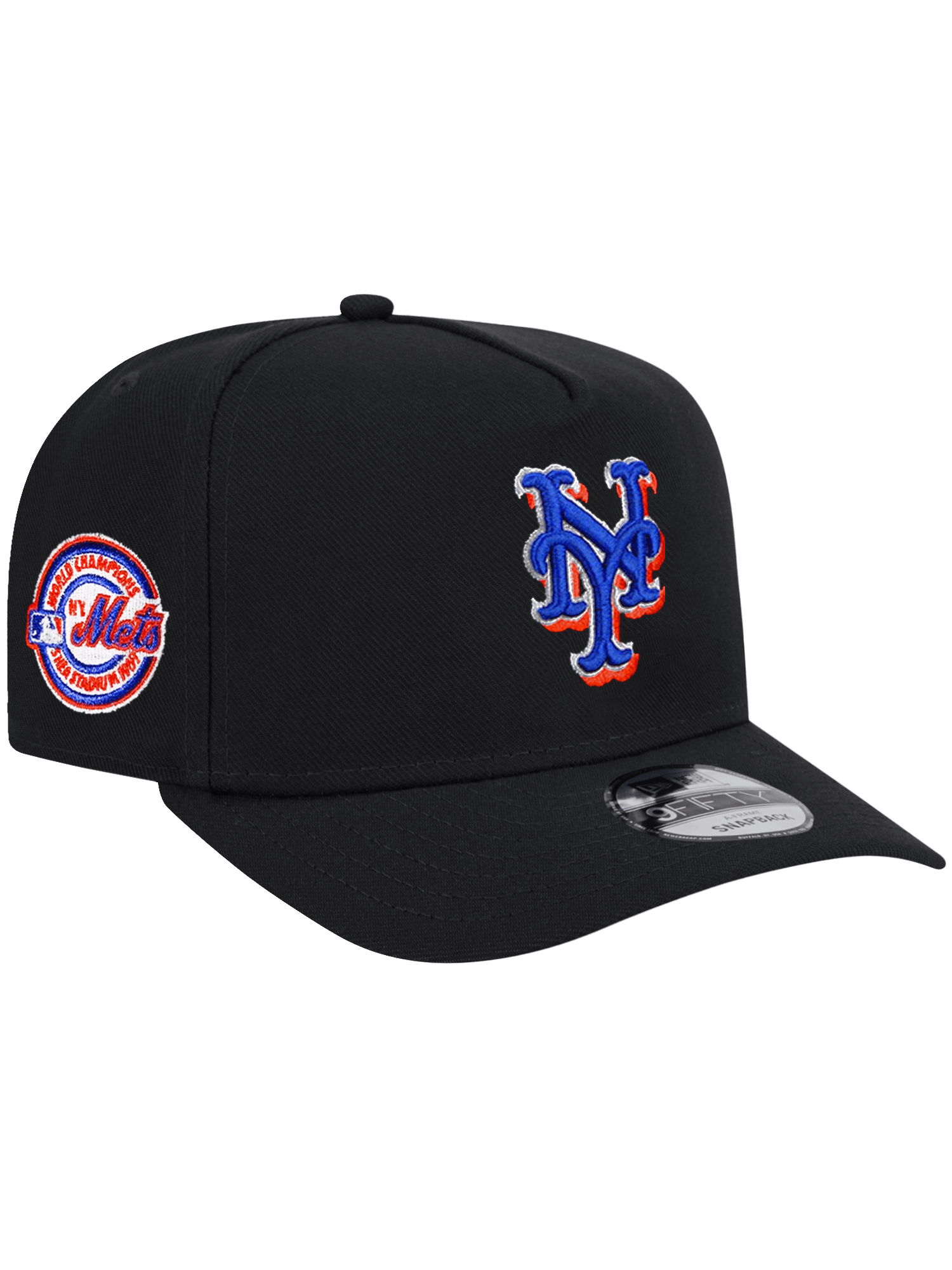 New Era Caps New York Mets New Era MLB 69 Champs 9FIFTY A-Frame Pre-Curved Snapback Hat - Black