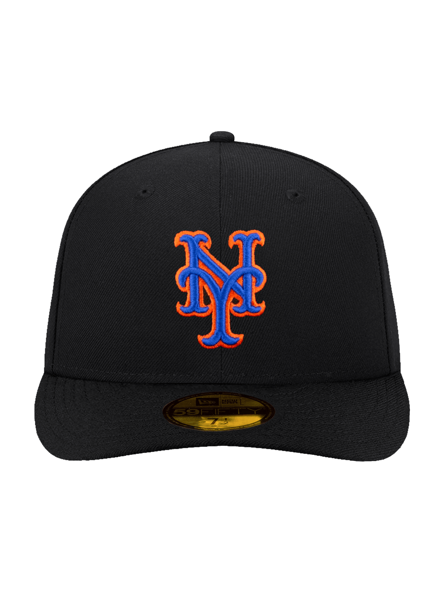 New Era Caps New York Mets New Era MLB Alt Pre-Curved 59FIFTY Fitted Hat - Black