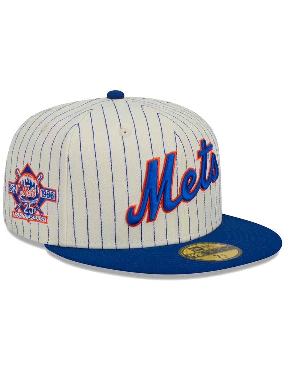 New Era Caps New York Mets New Era MLB Retro Script 59FIFTY Fitted Hat - Off White