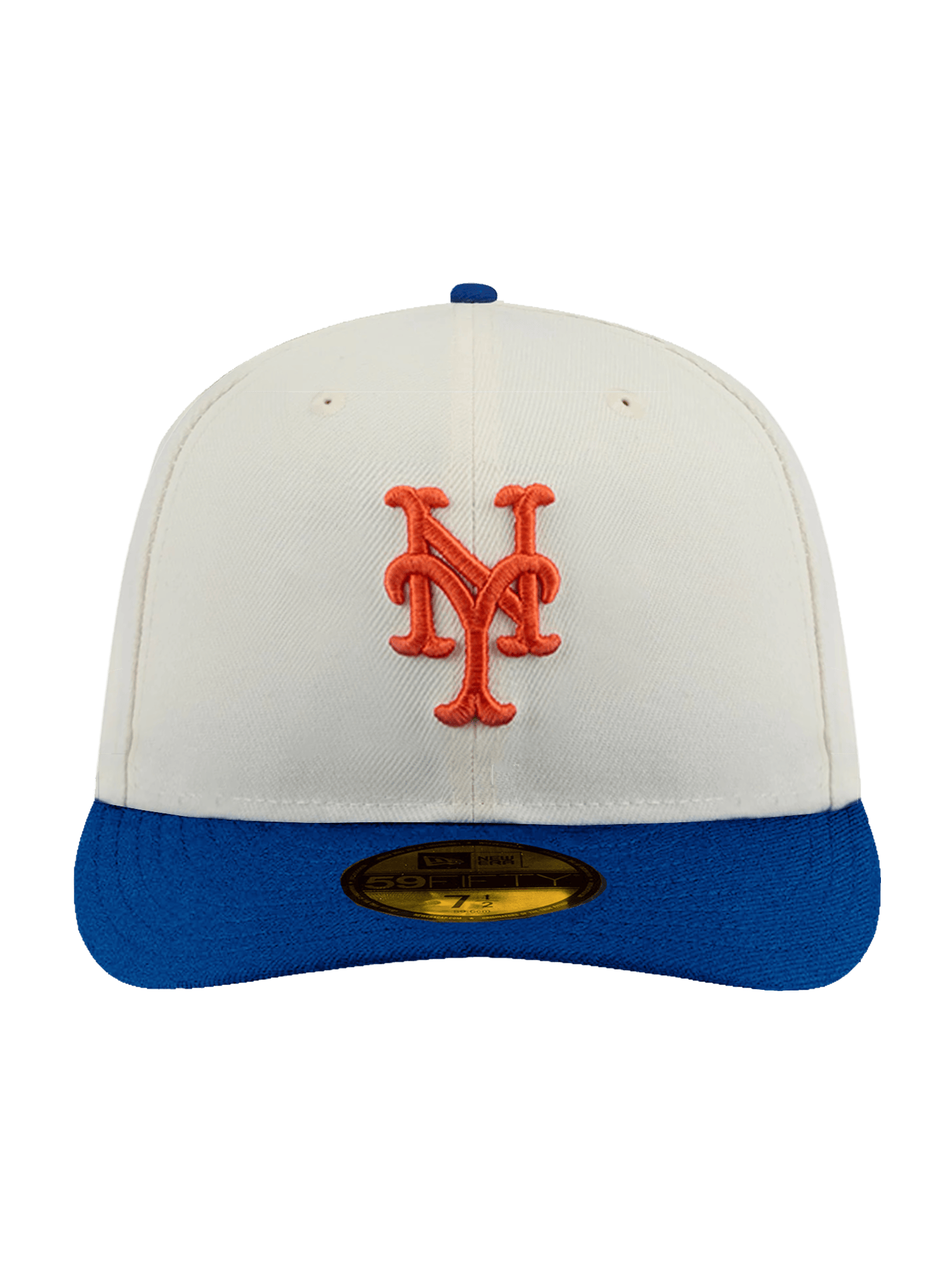 New Era Caps New York Mets New Era MLB Team 2 Tone 59FIFTY Pre-Curved Fitted Hat - Chrome