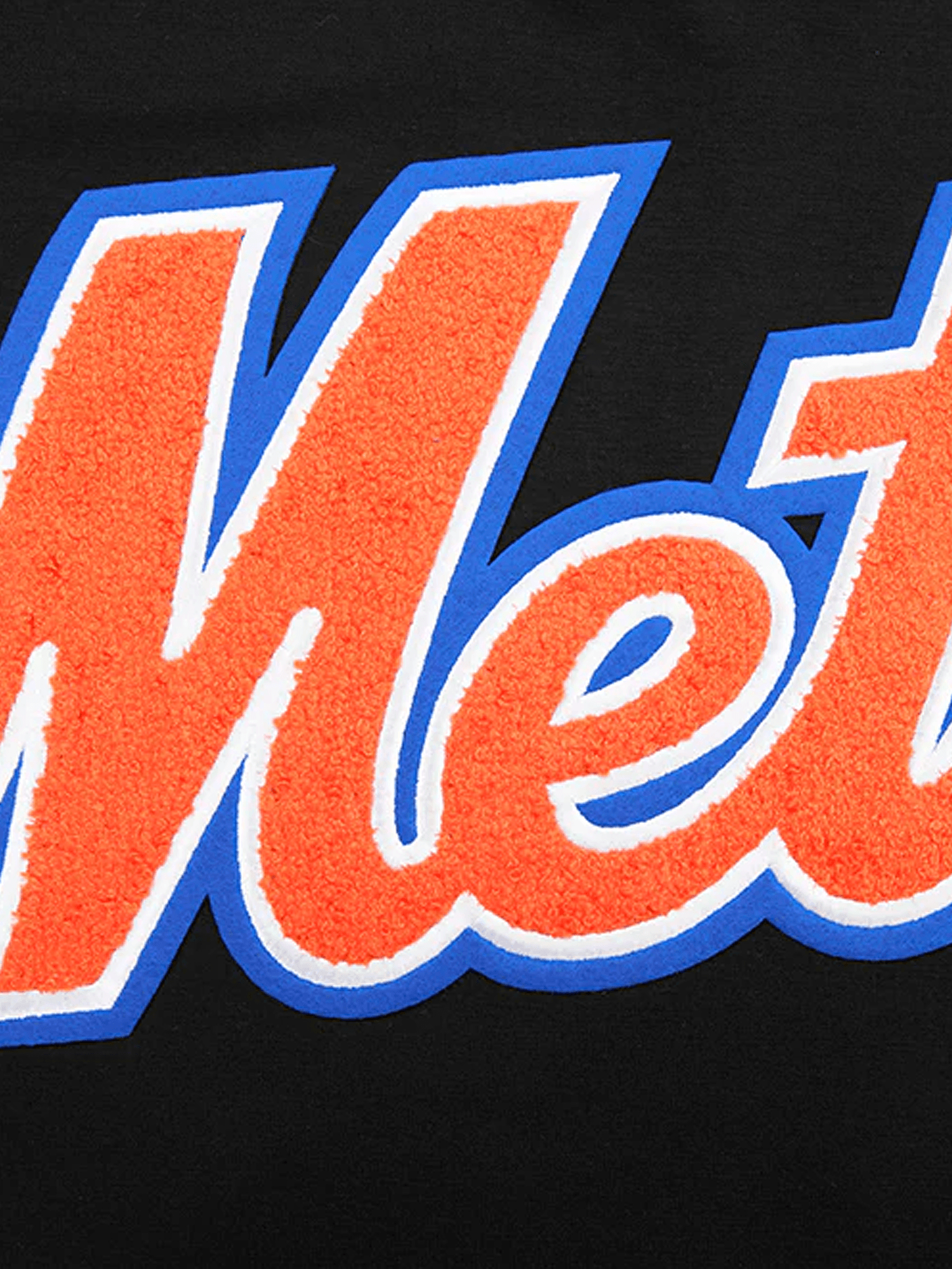 Pro Standard T-Shirts New York Mets Pro Standard MLB Classic Chenille T-Shirt - Black