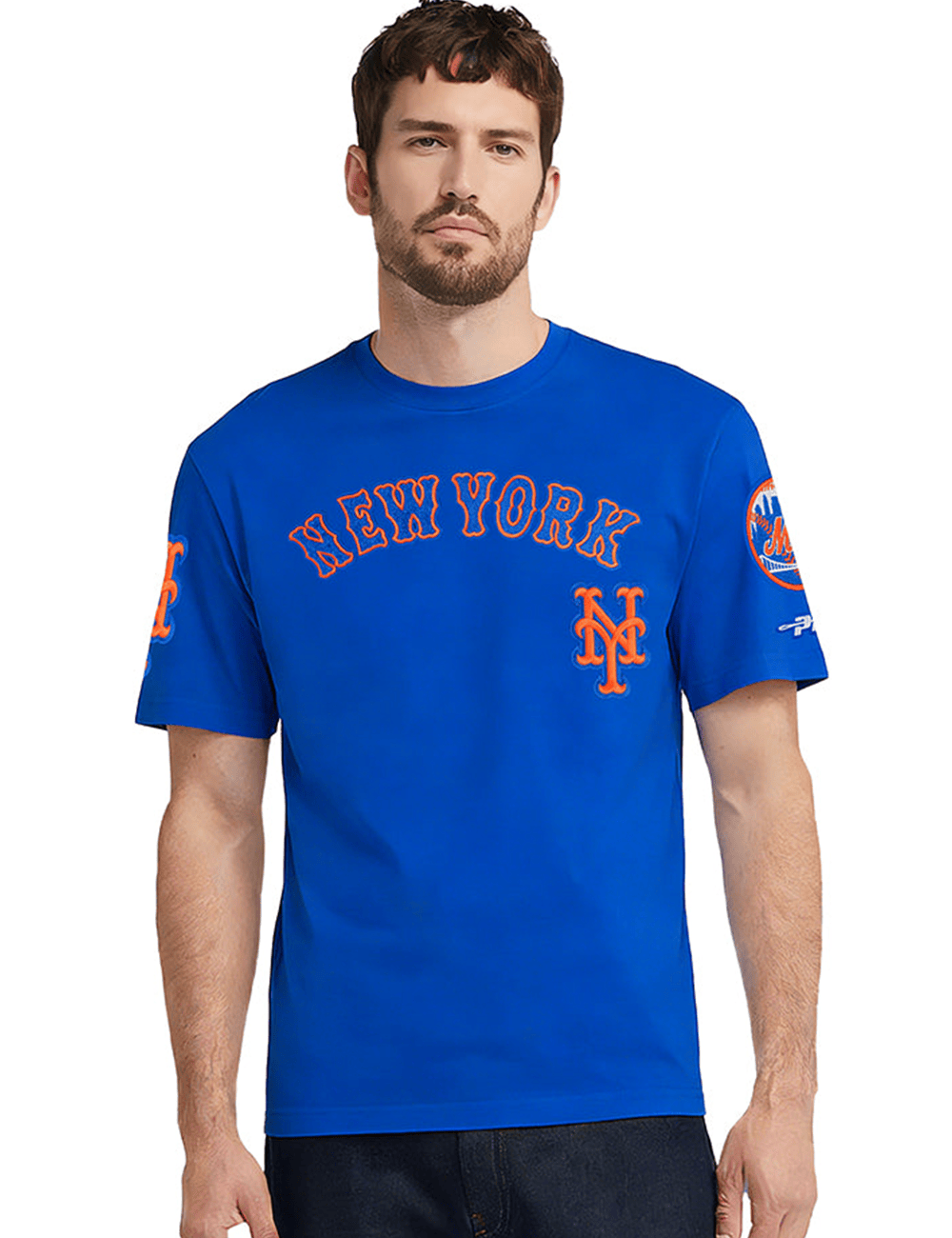 Pro Standard T-Shirts New York Mets Pro Standard MLB Team Classic Chenille Flex T-Shirt - Blue