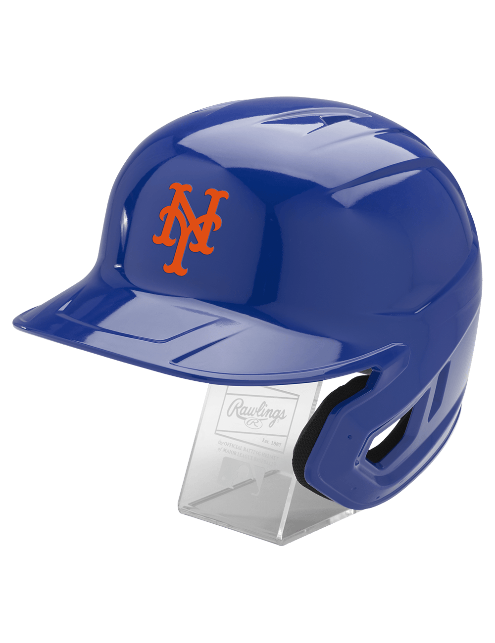 Rawlings Accessories New York Mets Rawlings MLB Full Size Replica Helmet W/Stand