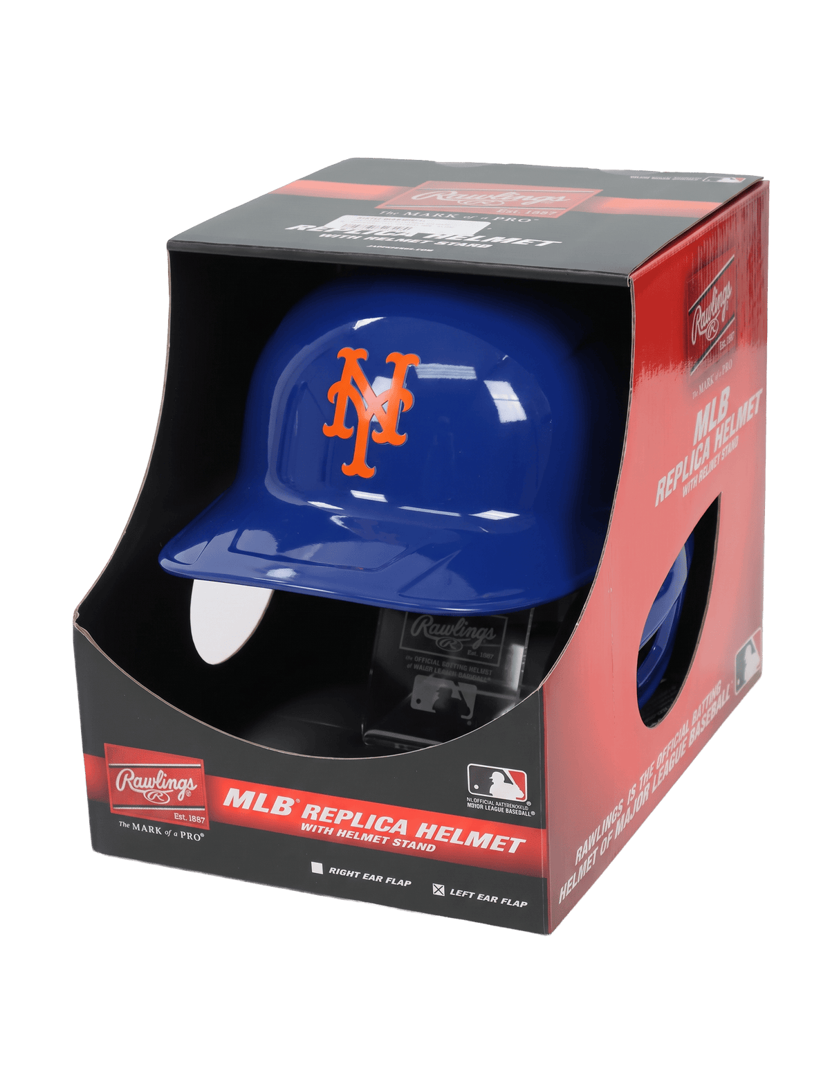 Rawlings Accessories New York Mets Rawlings MLB Full Size Replica Helmet W/Stand