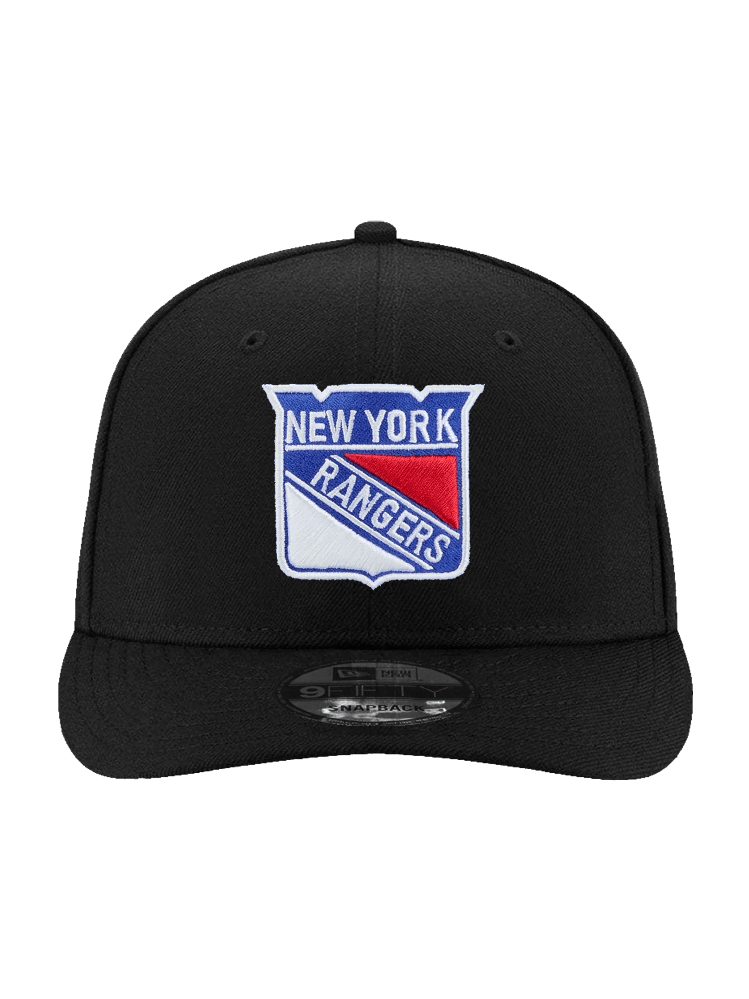 New Era Caps New York Rangers New Era NHL Team 9FIFTY Pre-Curved Snapback Hat - Black