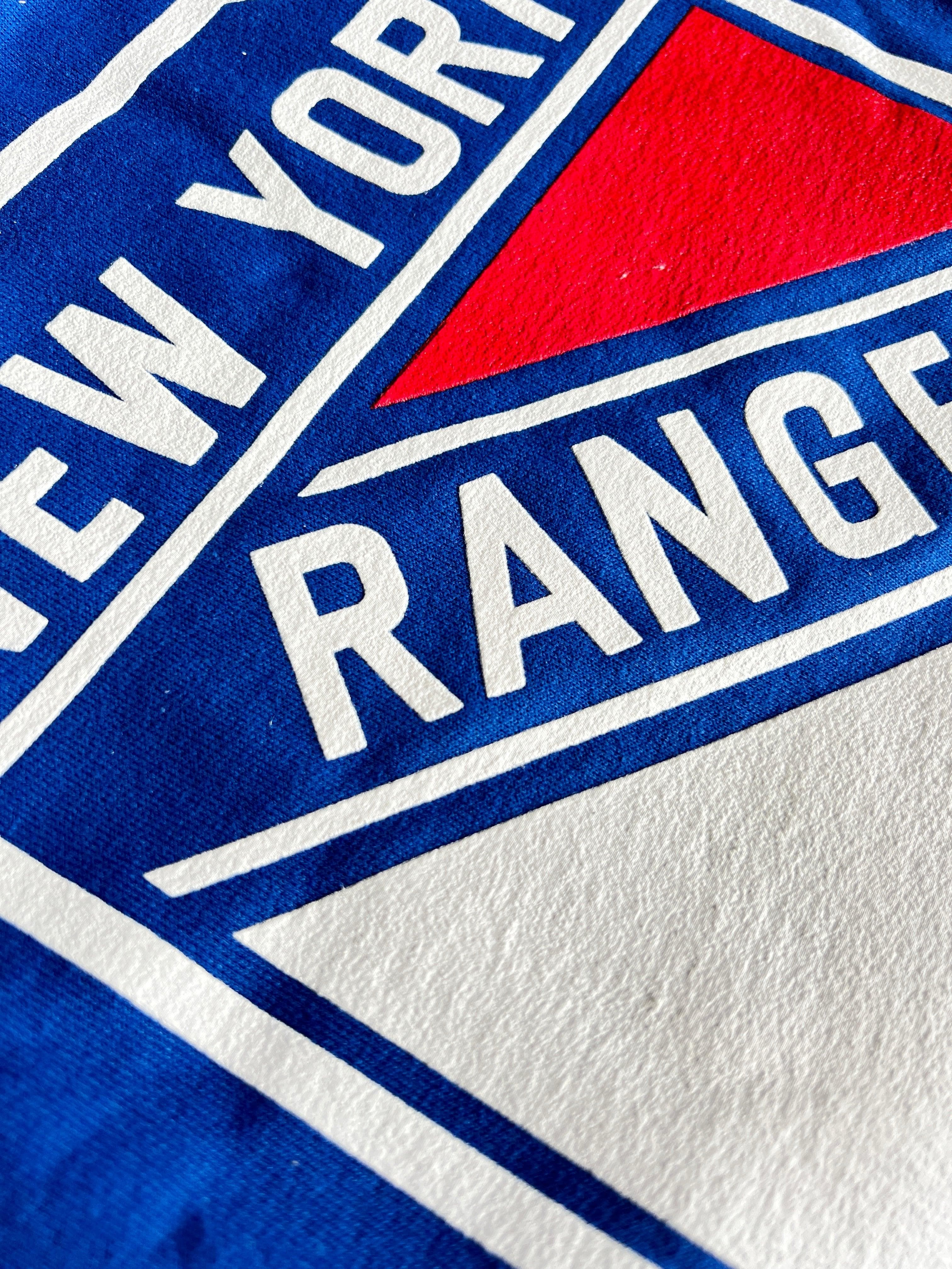 NHL Branded Jumpers New York Rangers NHL Team Logo Hoodie Jumper - Blue