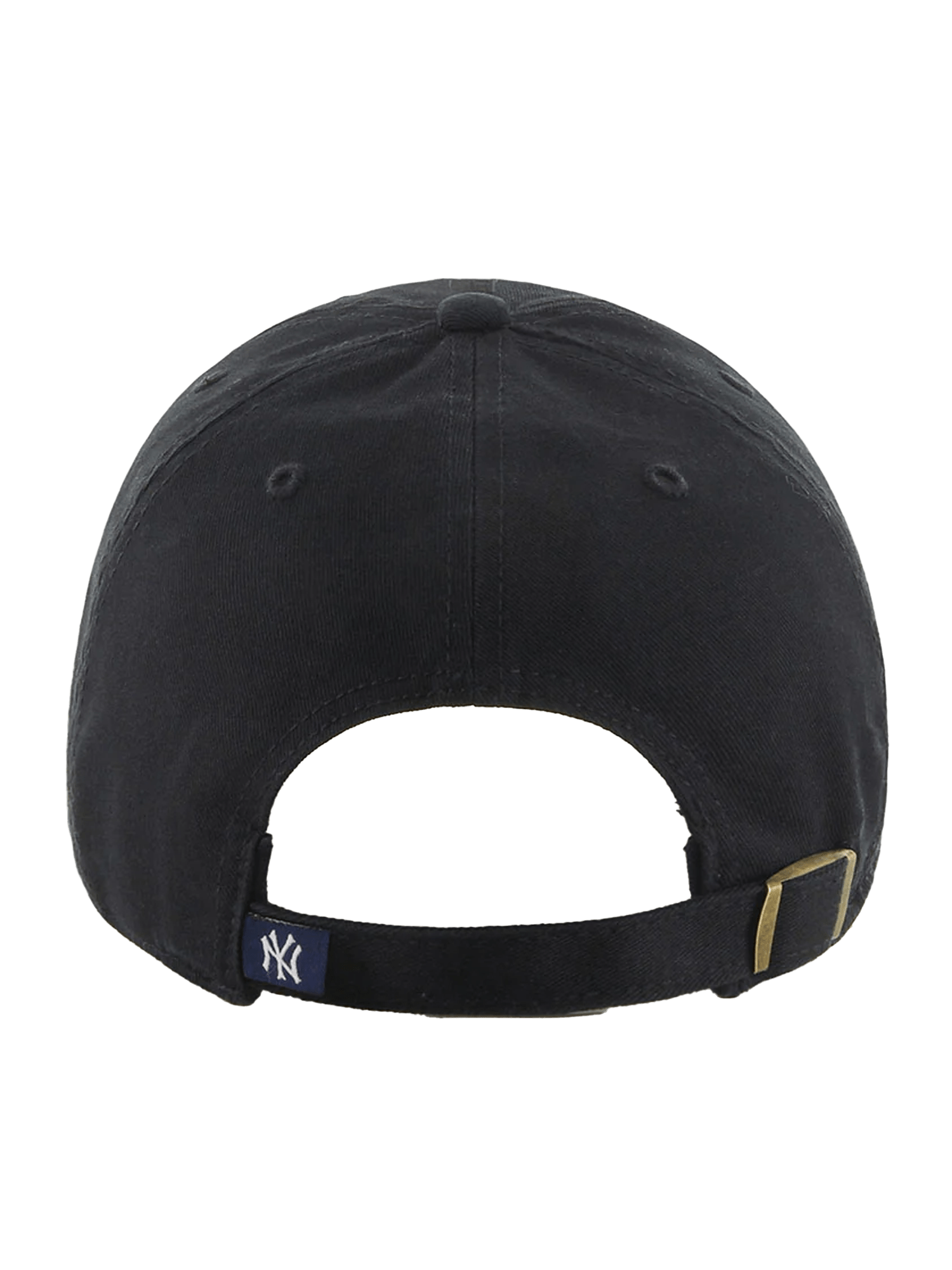 47 Brand Caps New York Yankees '47 MLB Black White Clean Up Strapback Hat - Black