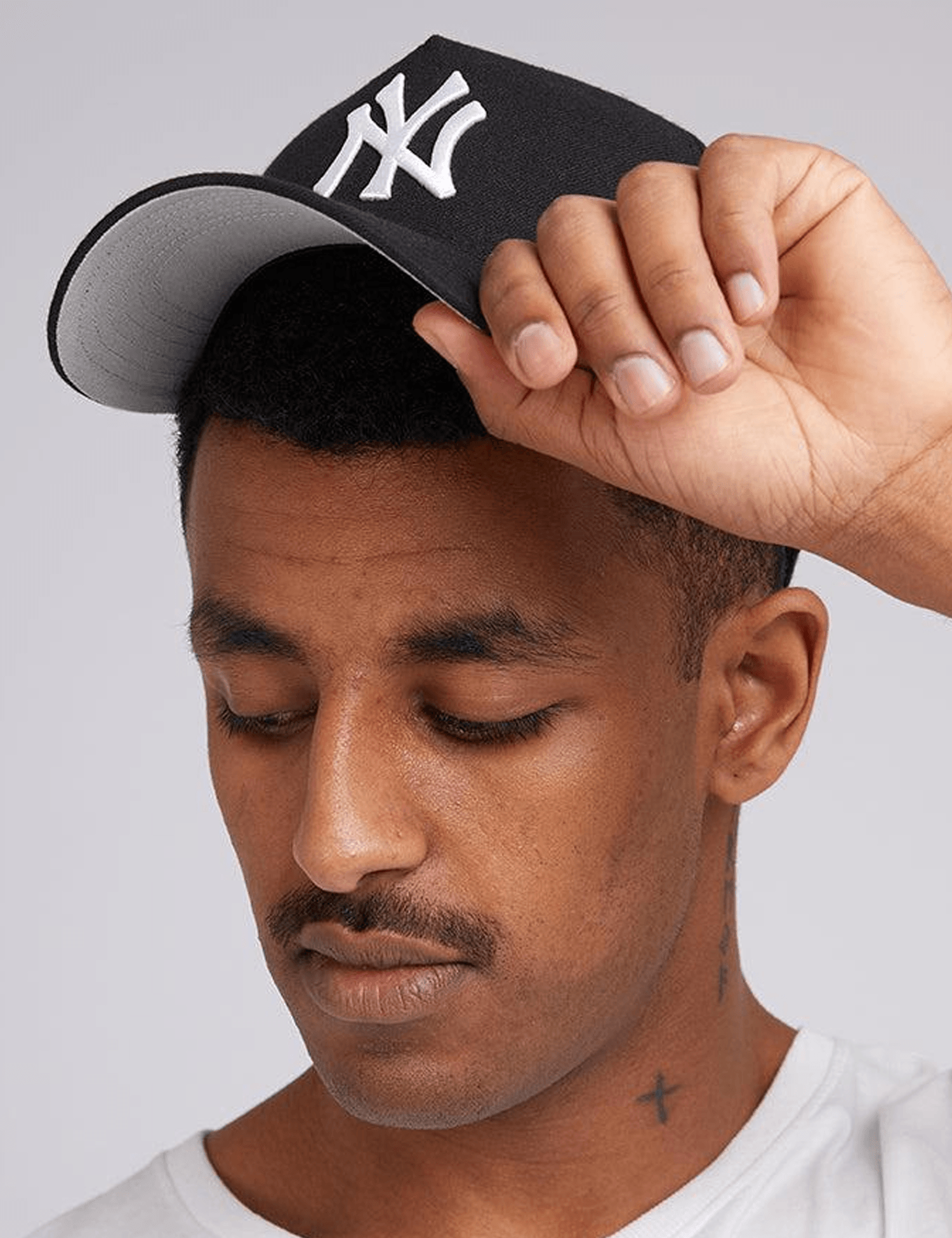 47 Brand Caps New York Yankees '47 MLB Black & White MVP DT Snapback Hat