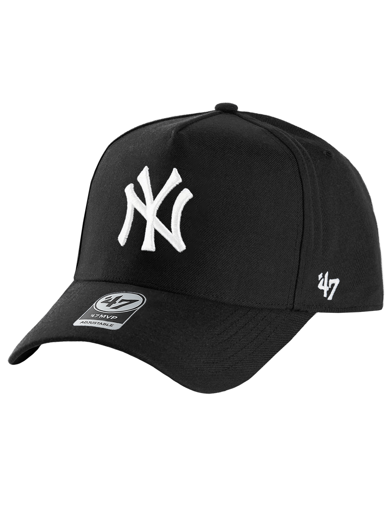 47 Brand Caps New York Yankees '47 MLB Black & White MVP DT Snapback Hat