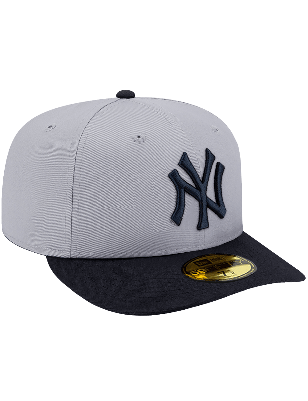 New Era Caps New York Yankees New Era MLB Alt Pre-Curved 59FIFTY Fitted Hat - Grey