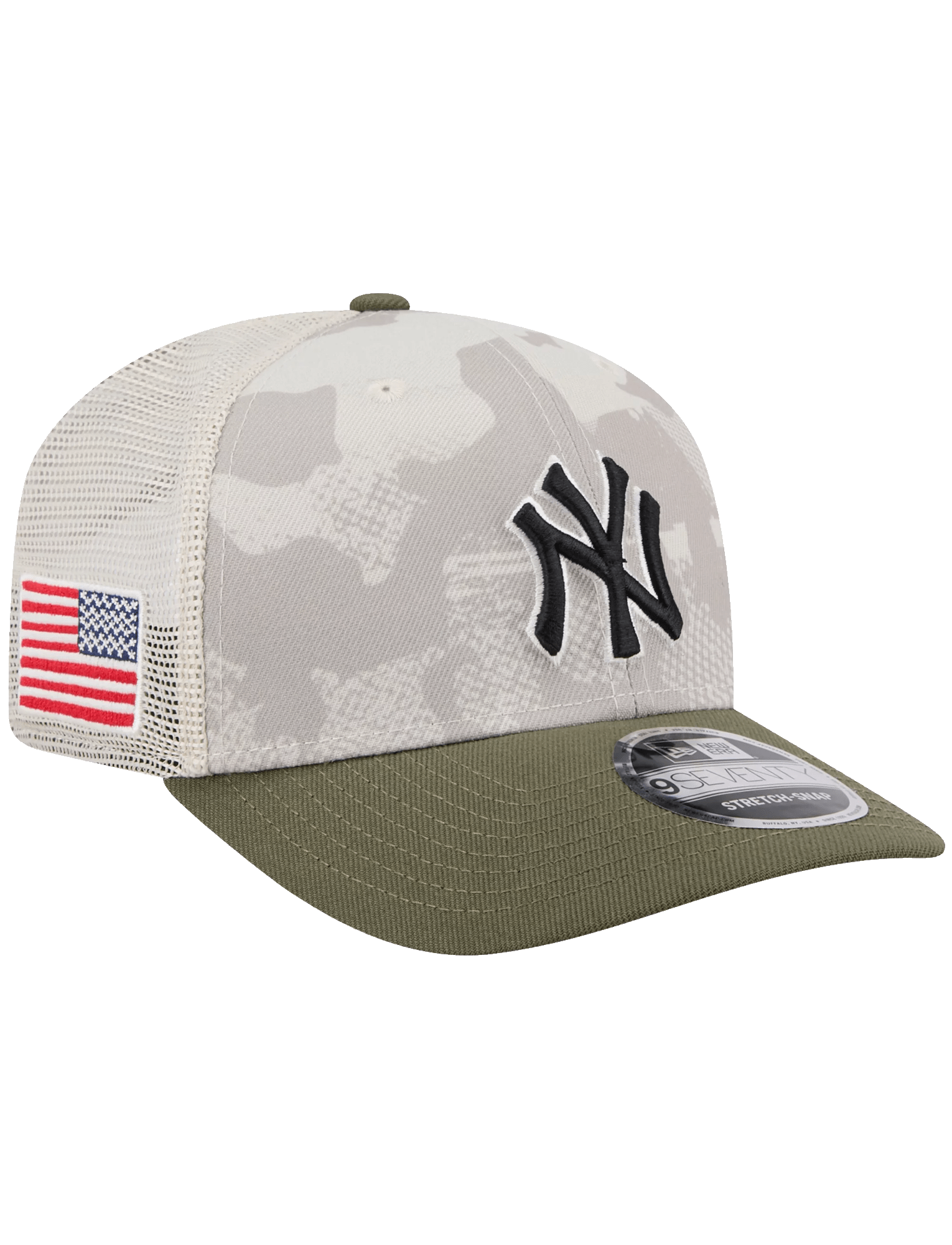 New Era Caps New York Yankees New Era MLB Armed Forces 2025 9SEVENTY Stretch-Snapback Hat